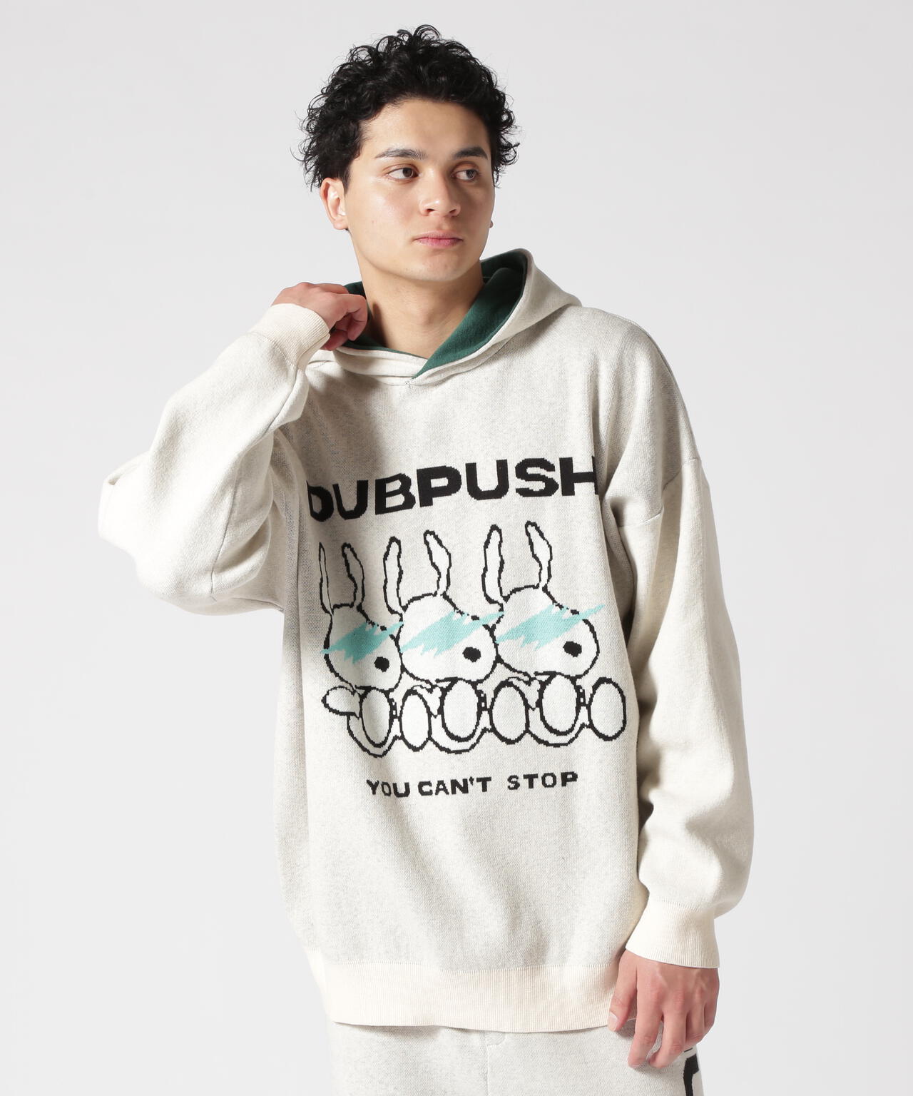 TAIN DOUBLE PUSH/タインダブルプッシュ/Exc. KNIT HOODIE