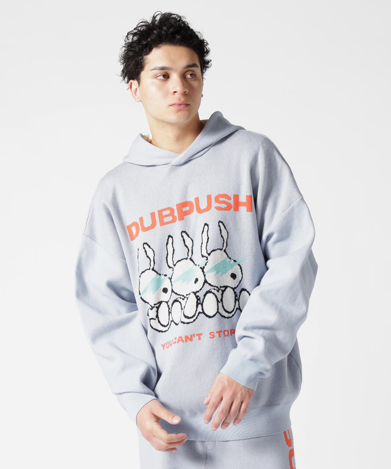 TAIN DOUBLE PUSH/タインダブルプッシュ/Exc. KNIT HOODIE