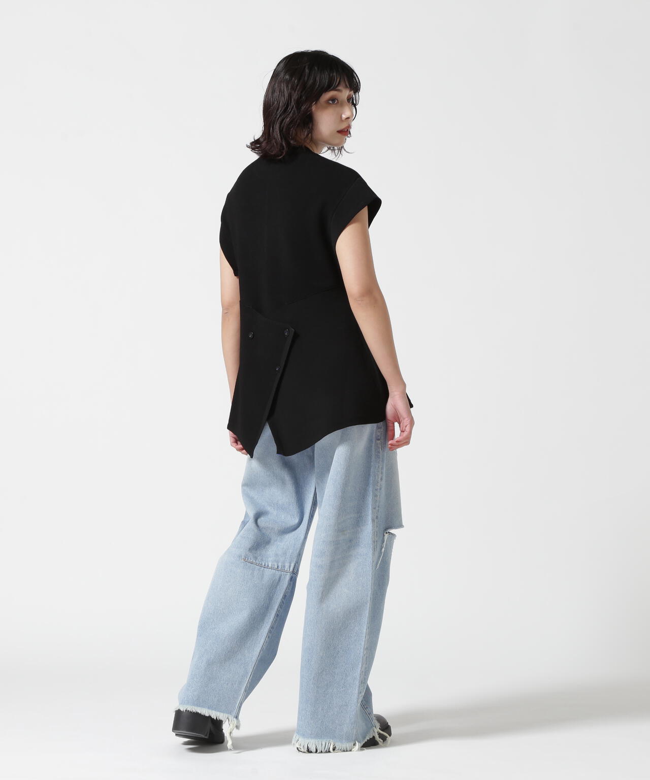UN3D./アンスリード/MULTICOLOR 2WAY CAPE VEST/2WAYケープベスト