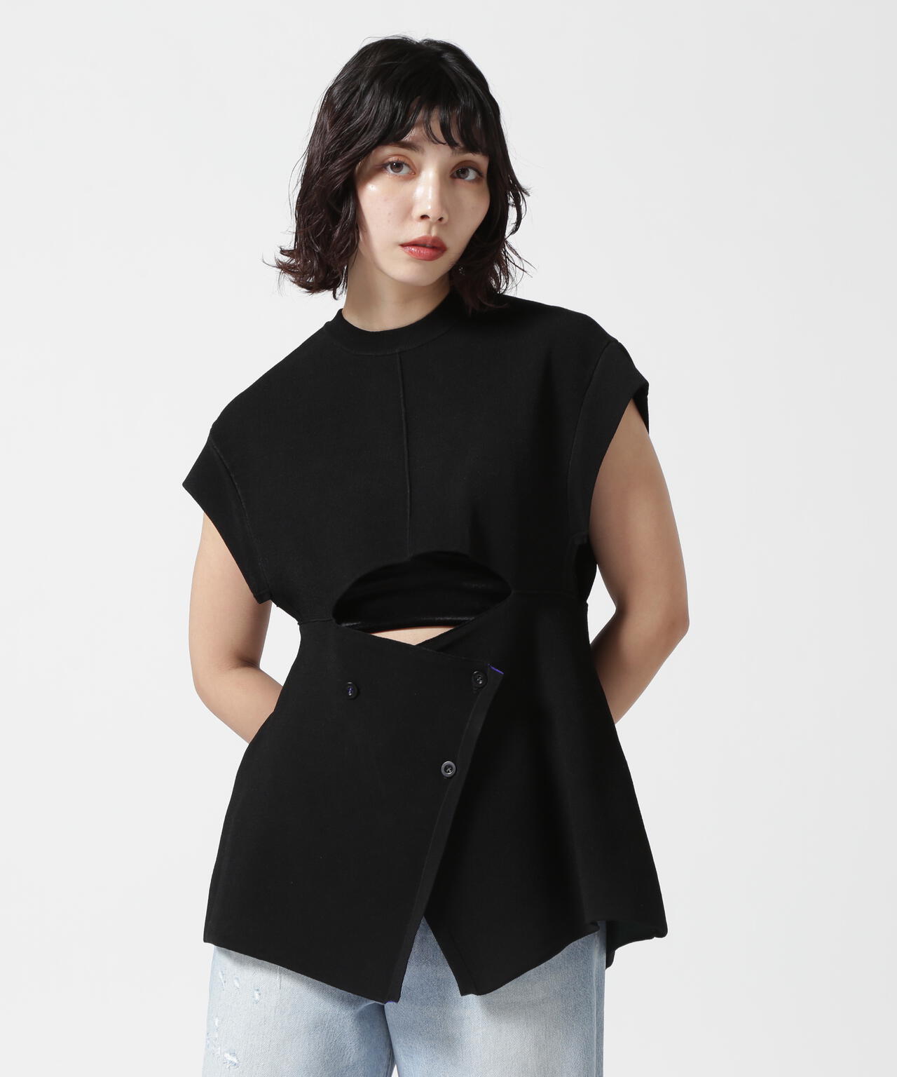 UN3D./アンスリード/MULTICOLOR 2WAY CAPE VEST/2WAYケープベスト
