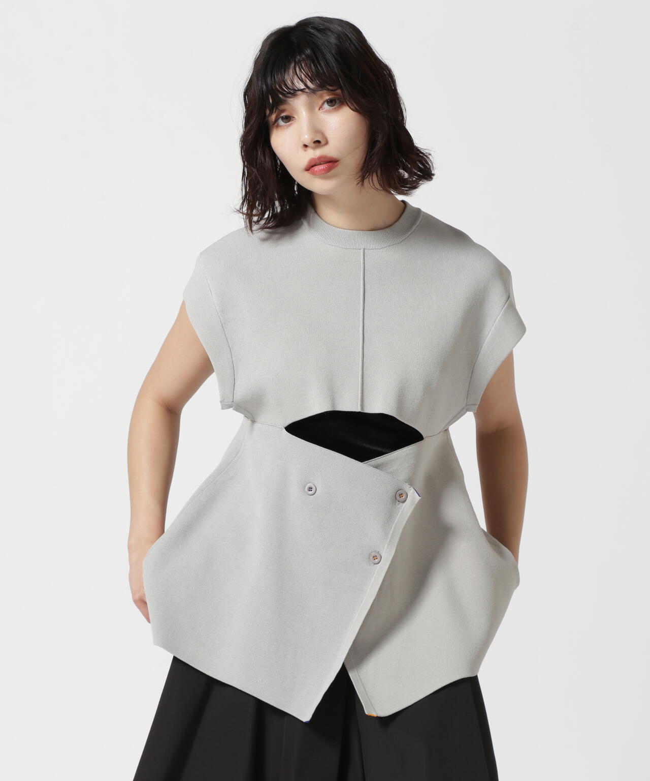 UN3D./アンスリード/MULTICOLOR 2WAY CAPE VEST/2WAYケープベスト