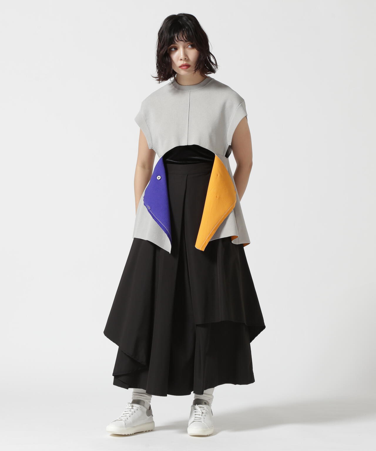 UN3D./アンスリード/MULTICOLOR 2WAY CAPE VEST/2WAYケープベスト