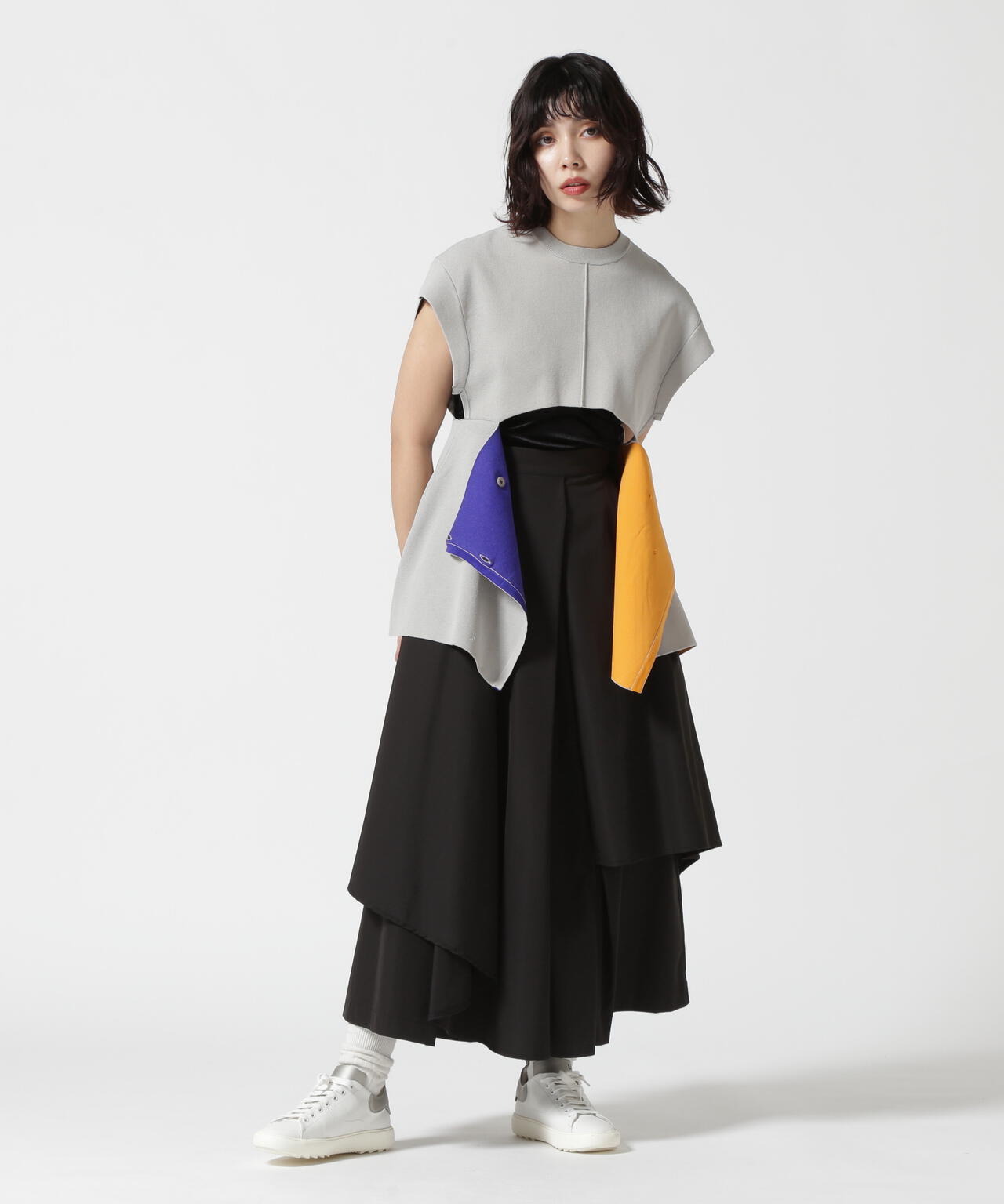 UN3D./アンスリード/MULTICOLOR 2WAY CAPE VEST/2WAYケープベスト