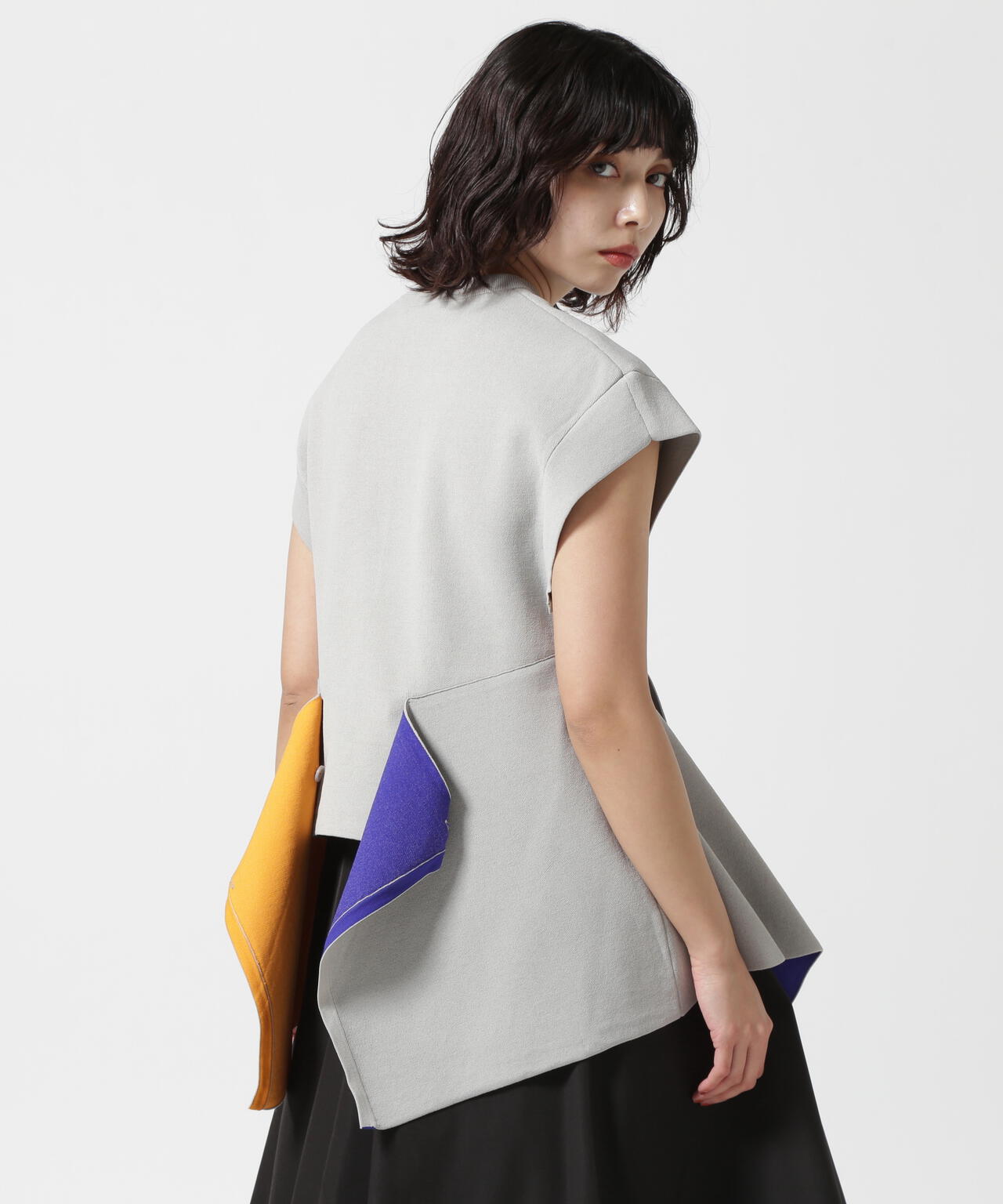 UN3D./アンスリード/MULTICOLOR 2WAY CAPE VEST/2WAYケープベスト