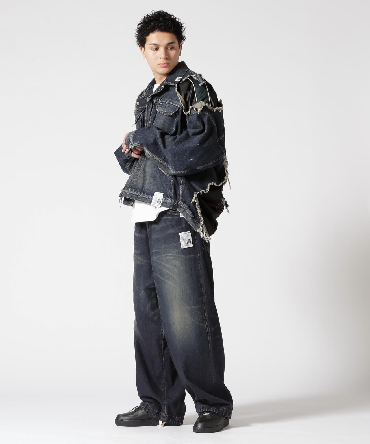 Maison MIHARAYASUHIRO/メゾン ミハラヤスヒロ/Stadium Jacket Layered Denim Jacket