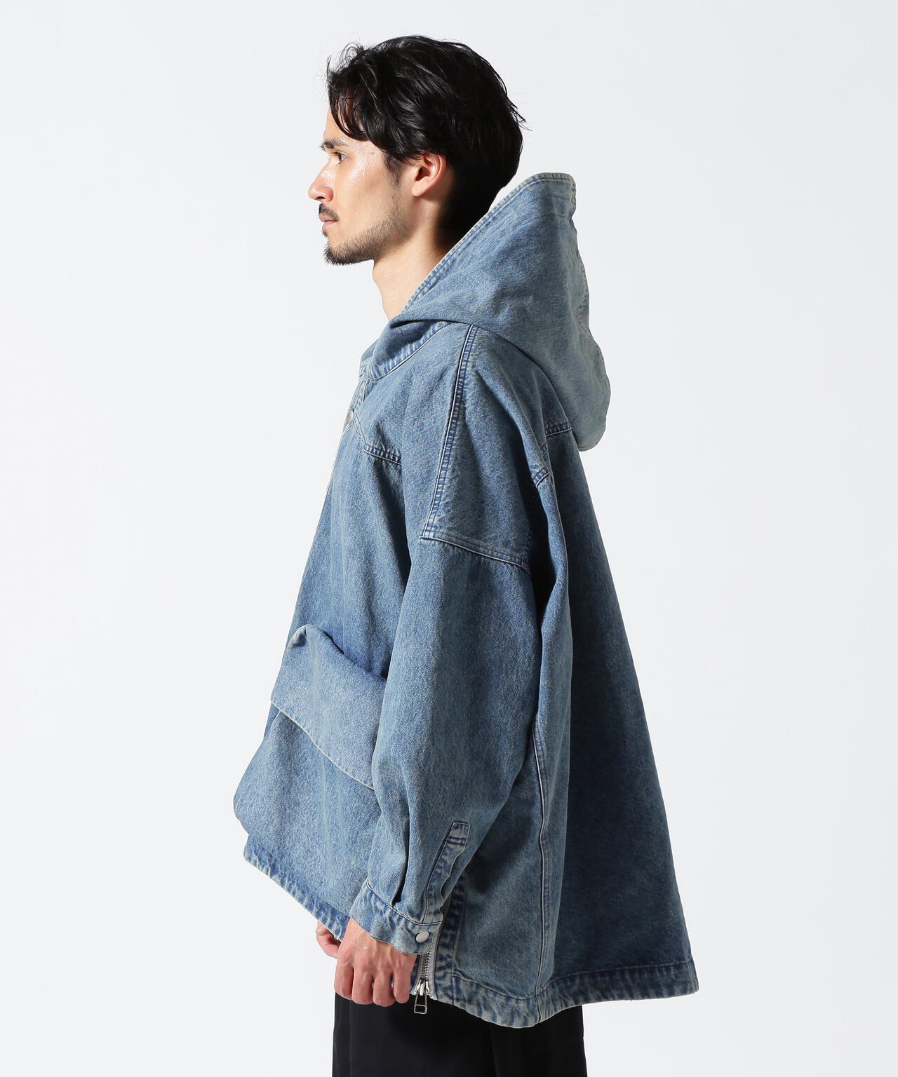 A.F ARTEFACT/エーエフ・アーティファクト/フーディーデニムブルゾン