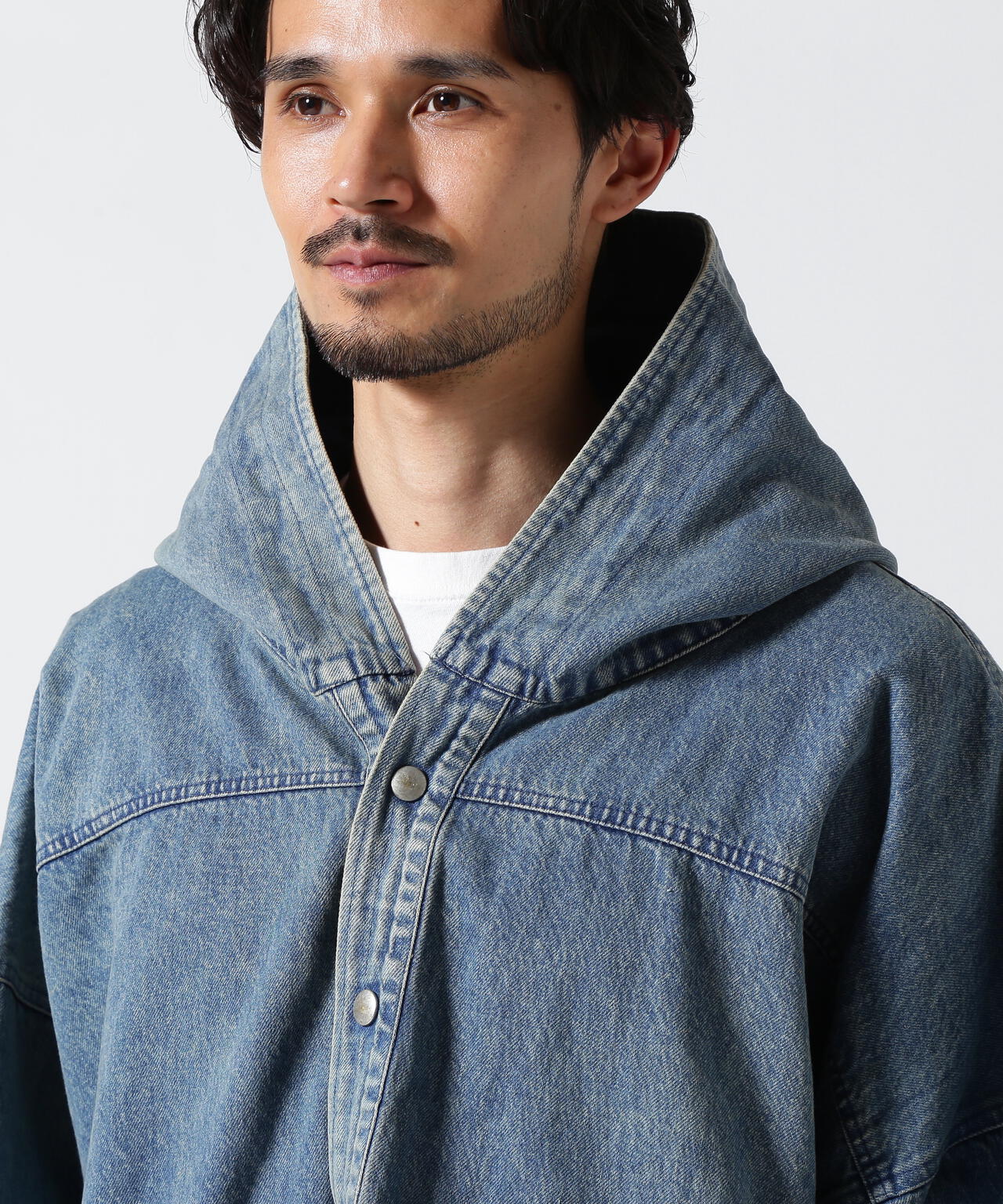 A.F ARTEFACT/エーエフ・アーティファクト/フーディーデニムブルゾン