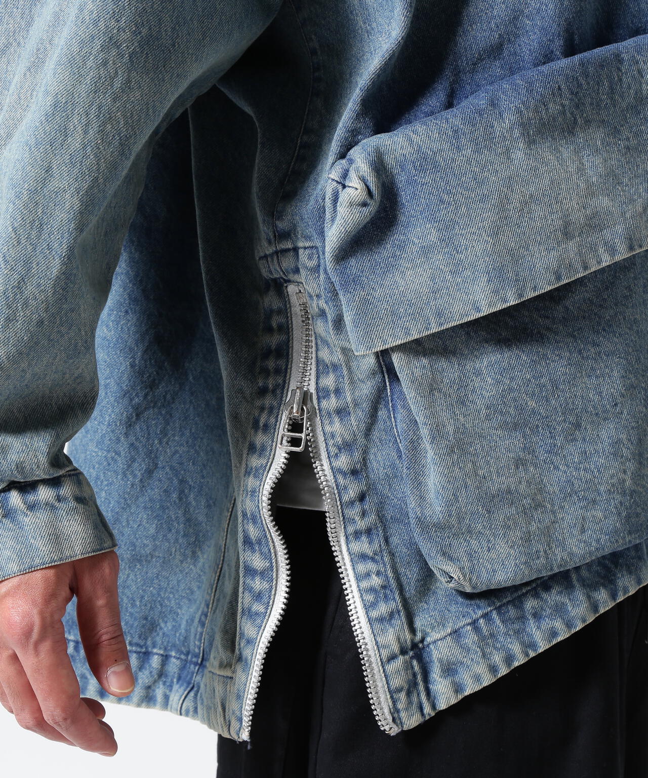 A.F ARTEFACT/エーエフ・アーティファクト/フーディーデニムブルゾン