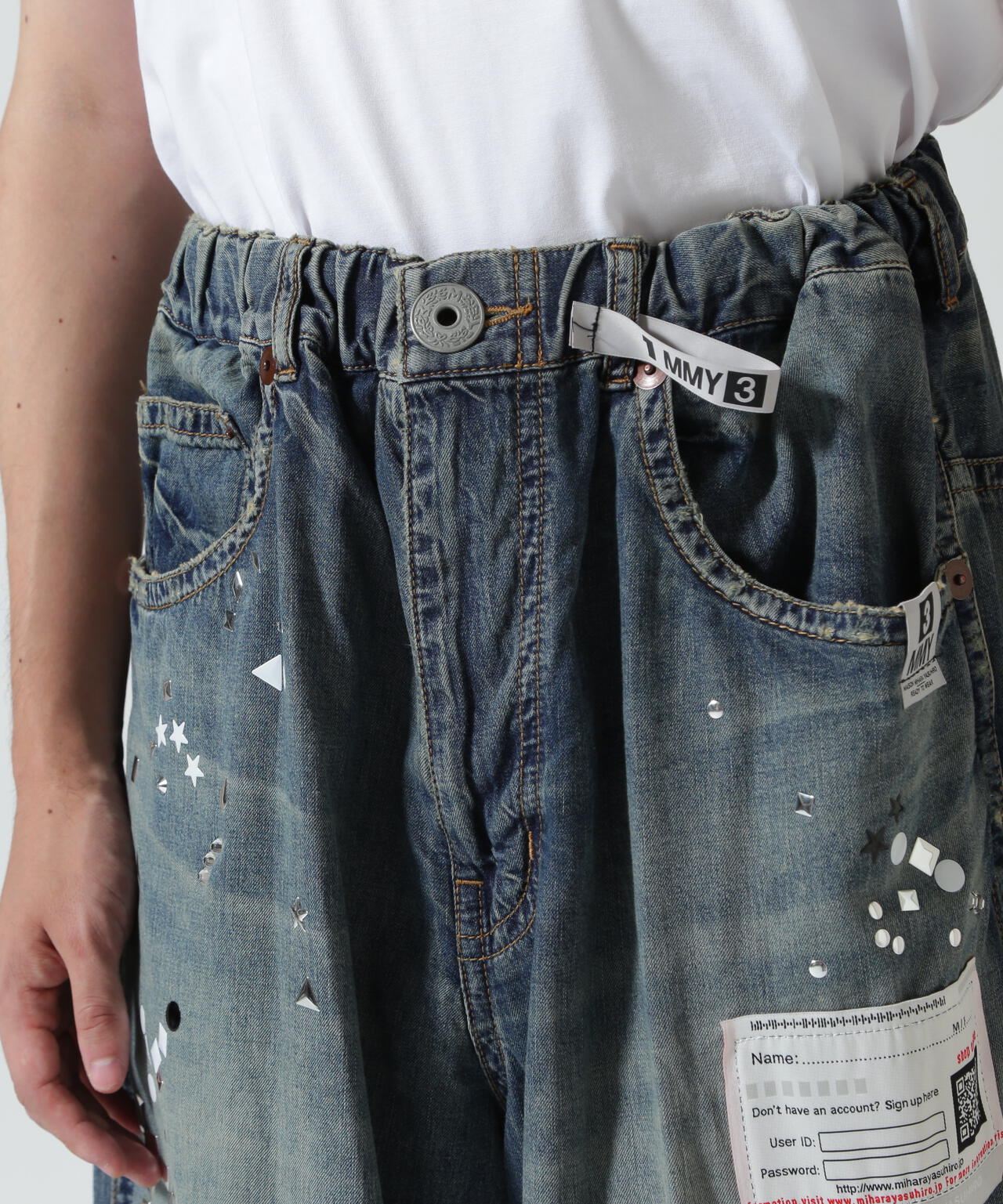 Maison MIHARAYASUHIRO/メゾン ミハラヤスヒロ/EMBELLISED JEANS