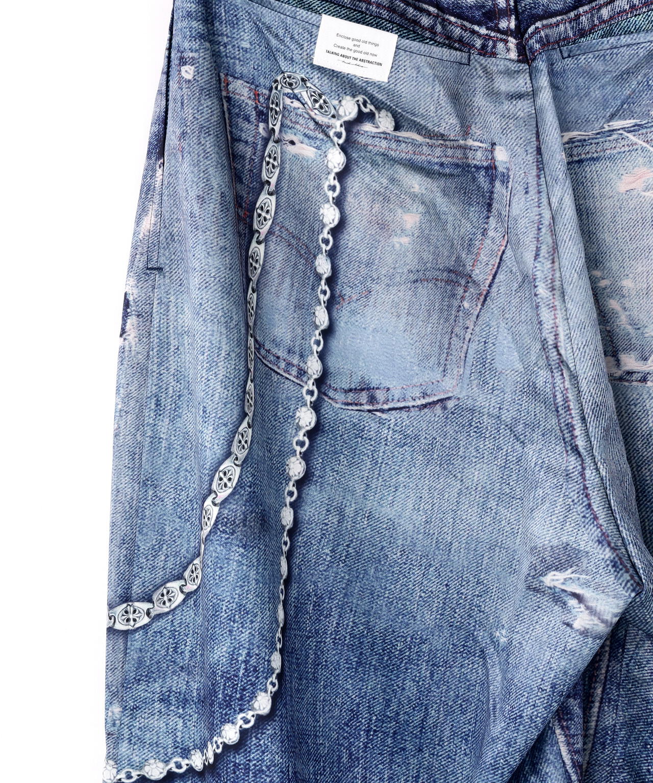 TALKING ABOUT THE ABSTRACTION/別注プリントデニム