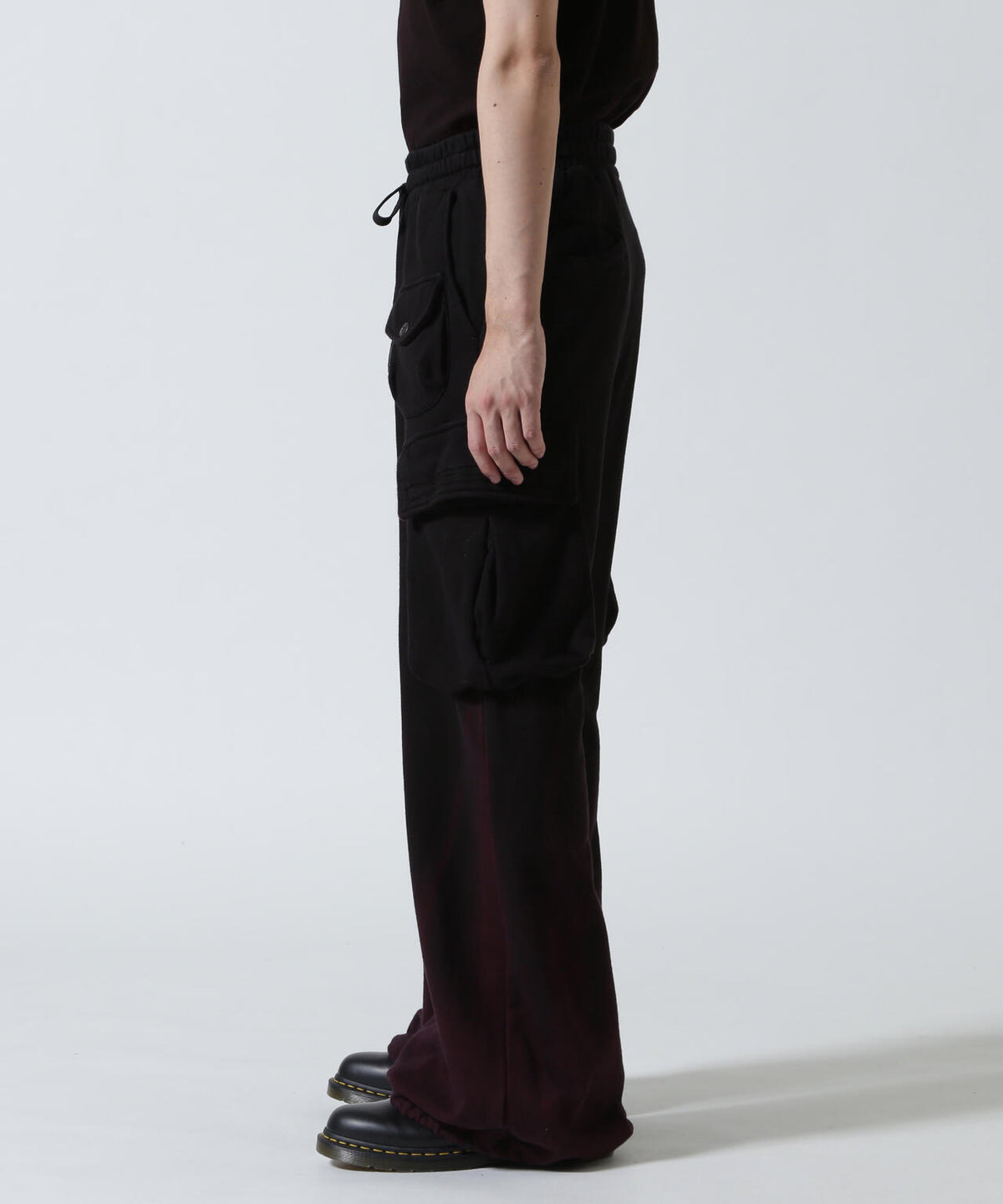 KMRii/ケムリ/White Flame Wide Sweat Pants