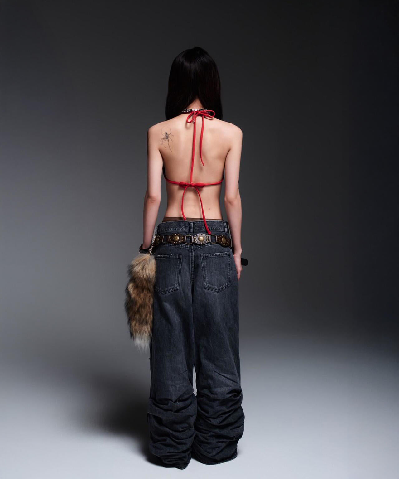 MITSUKI/ミツキ/DENIM CUT-OUT PANTS