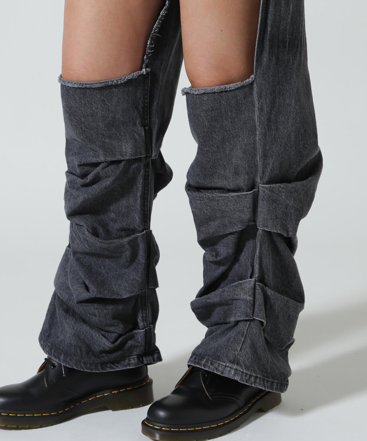 MITSUKI/ミツキ/DENIM CUT-OUT PANTS