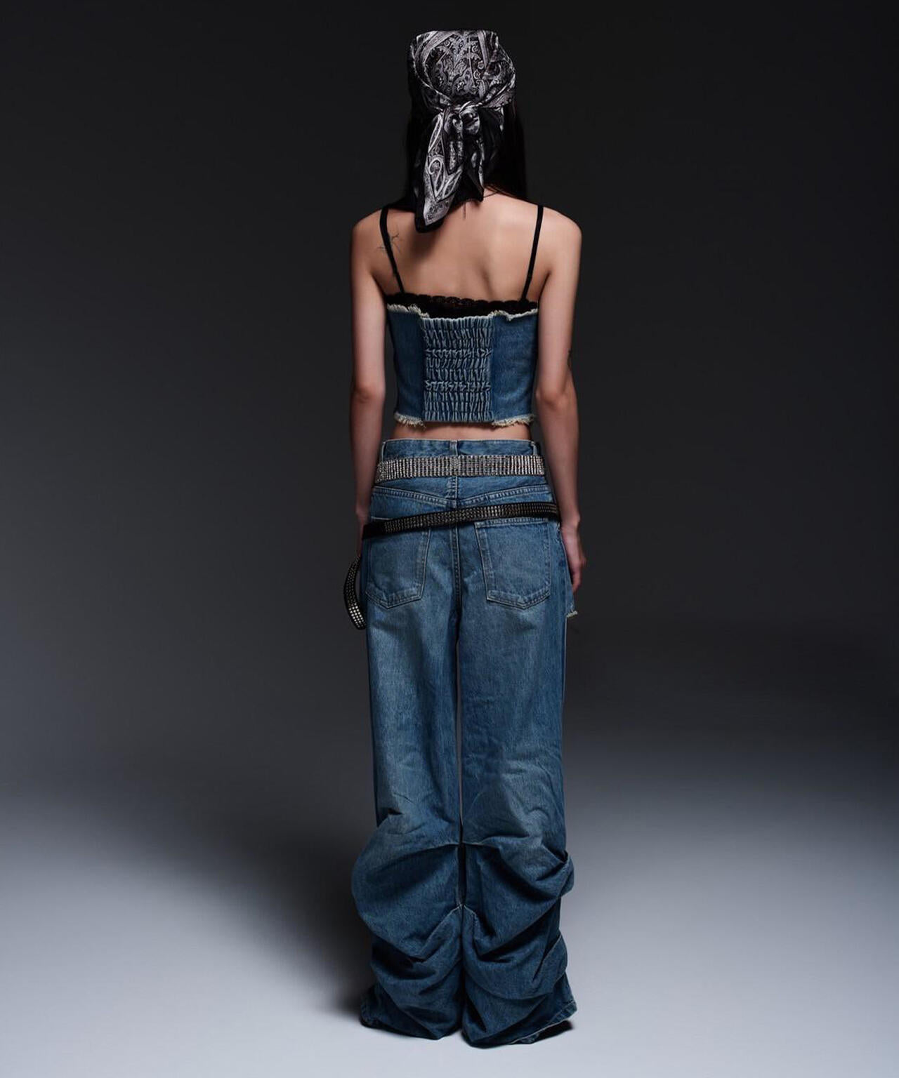MITSUKI/ミツキ/DENIM CUT-OUT PANTS