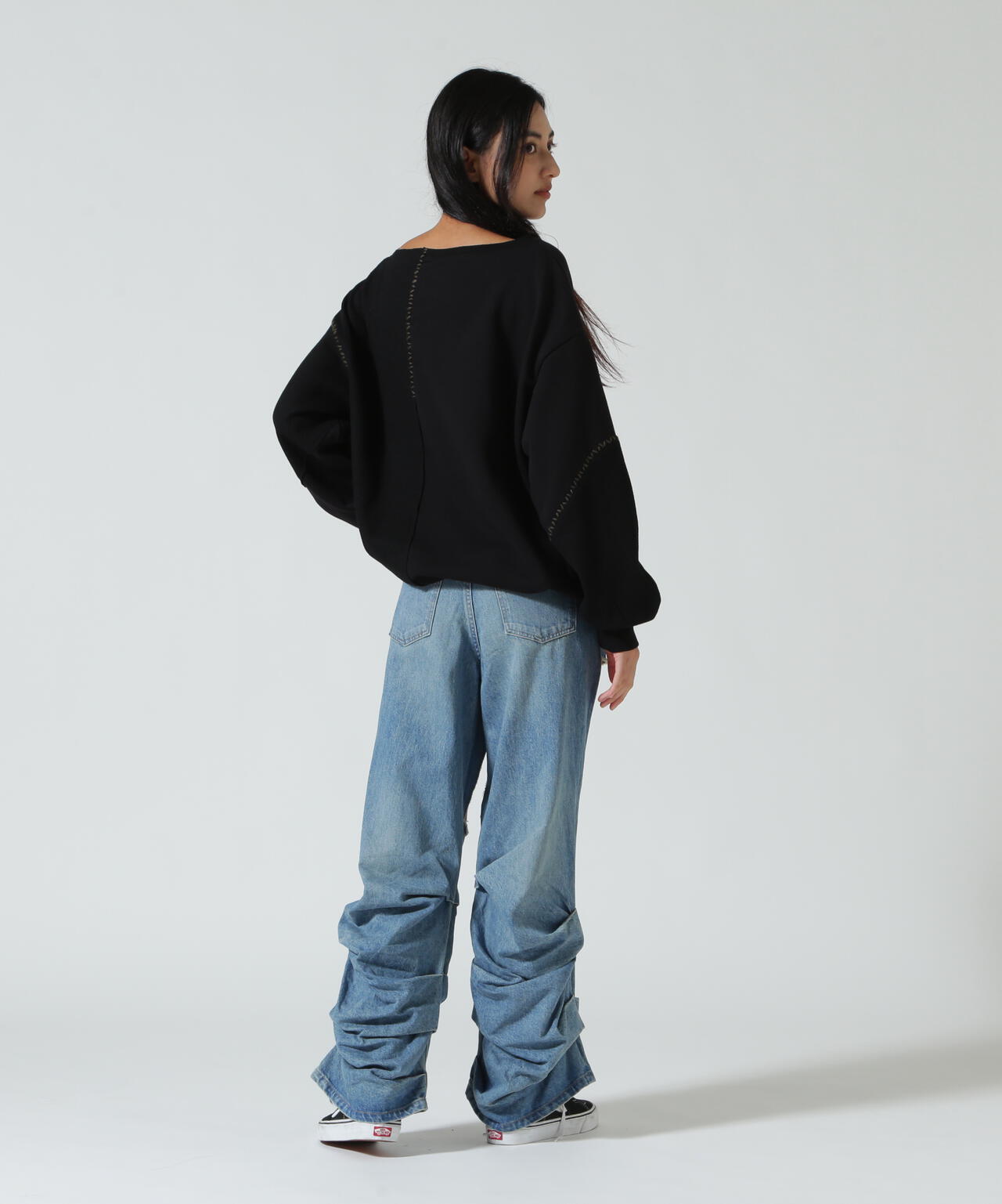 MITSUKI/ミツキ/DENIM CUT-OUT PANTS