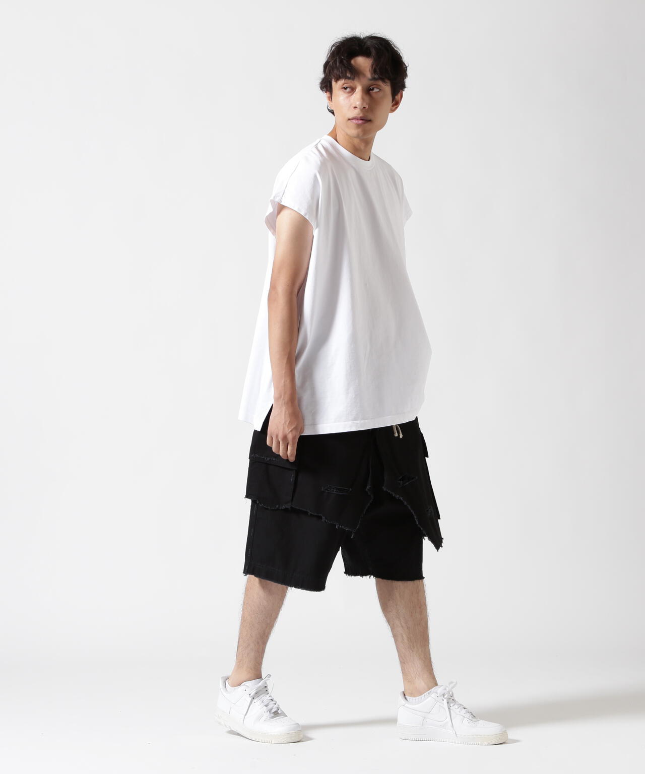 FR(13)NDS/フレンズ/FAKE LAYERED CARGO SHORTS