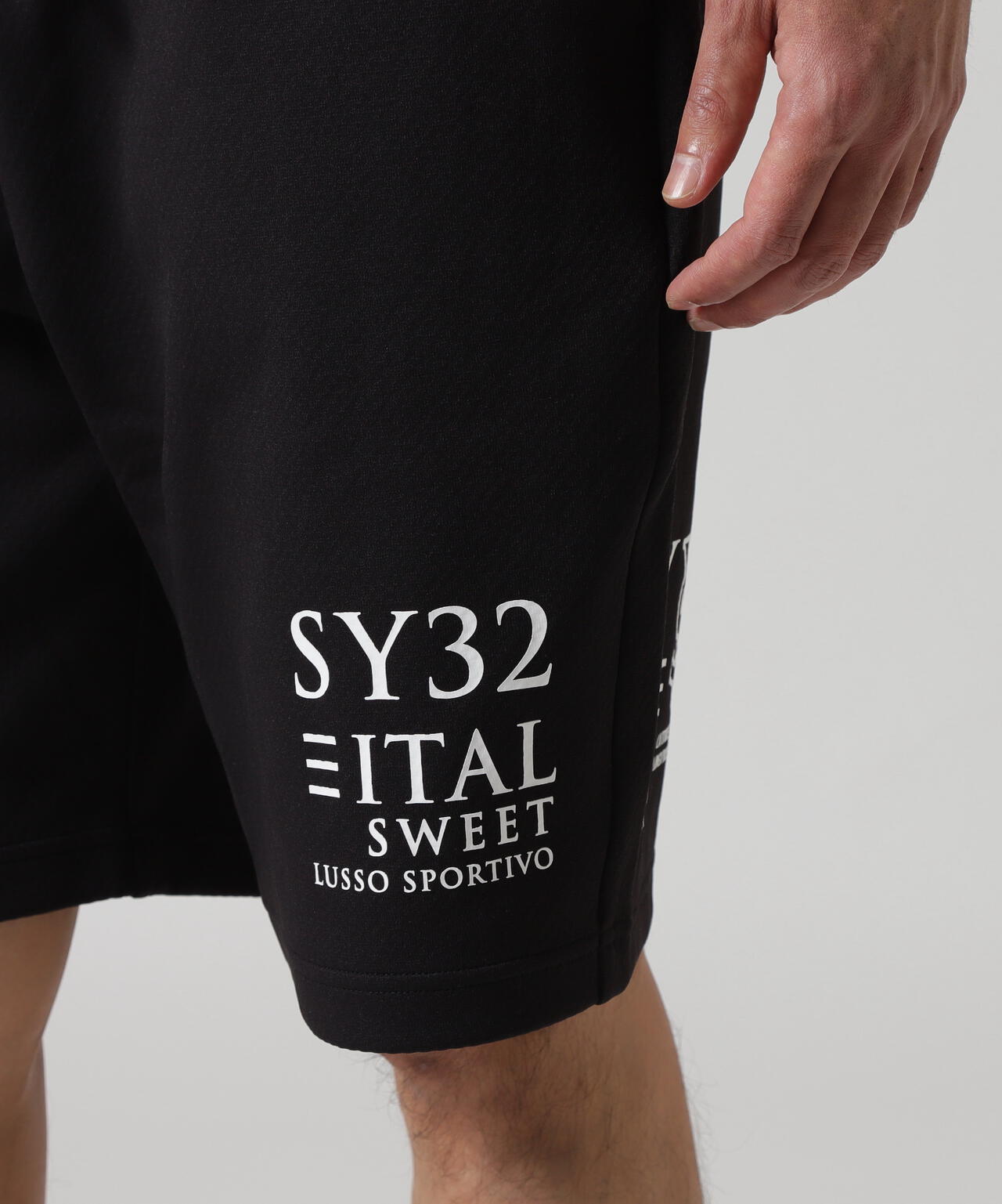 SY32 by SWEET YEARS/SPIRAL KNIT SHORT PANTS