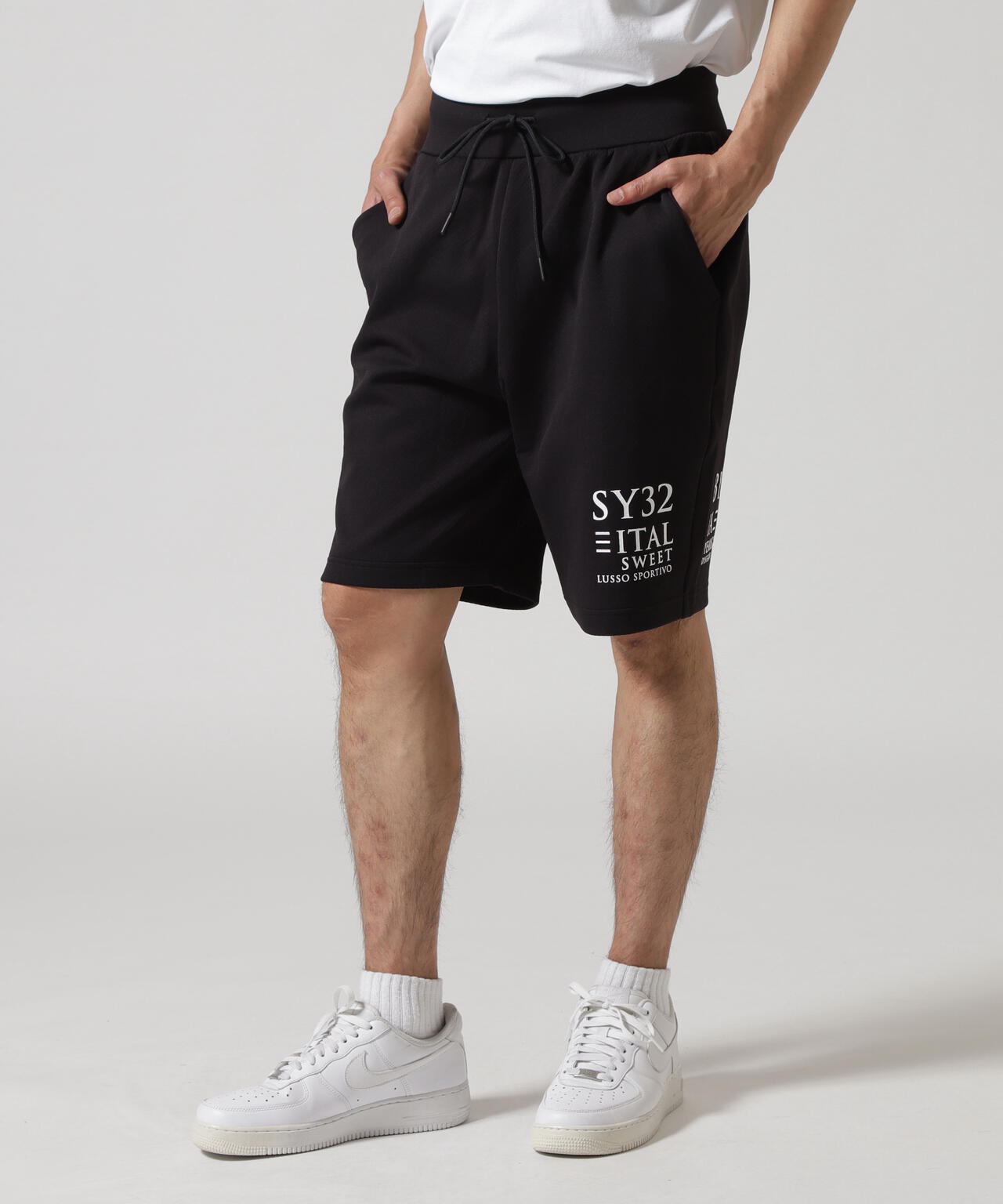 SY32 by SWEET YEARS/SPIRAL KNIT SHORT PANTS