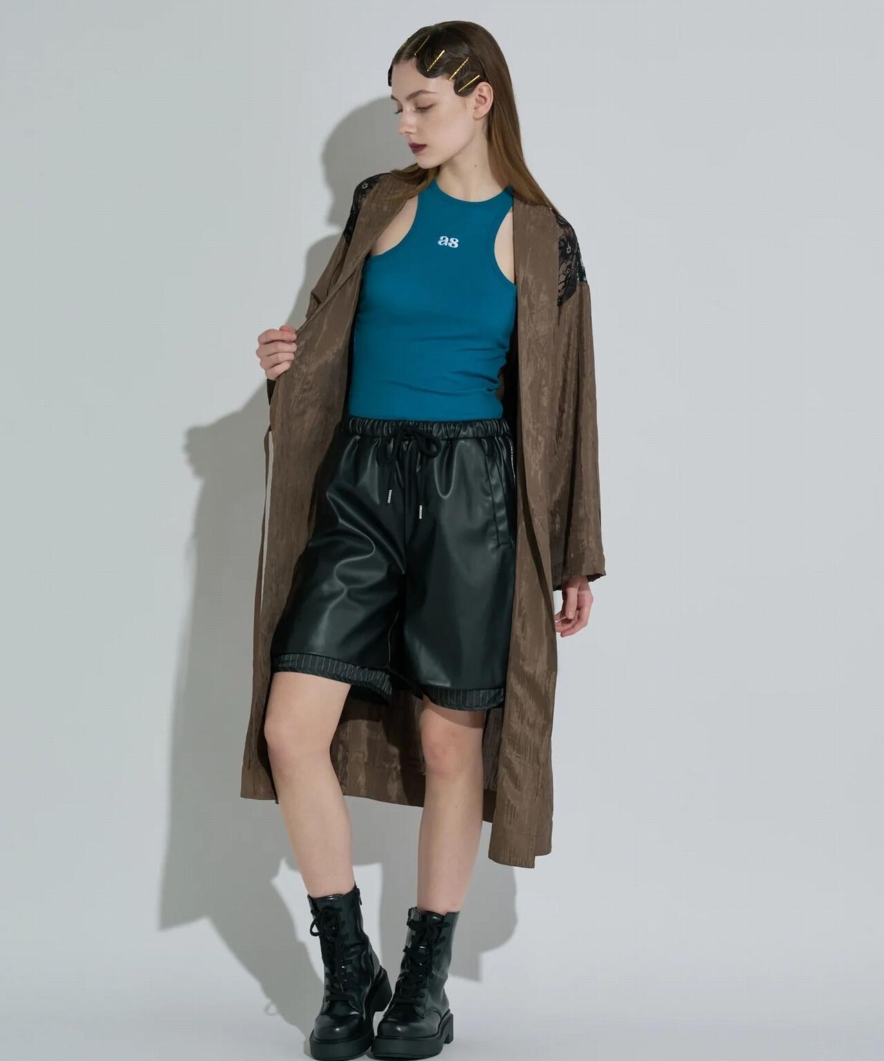 ANNA SUI NYC/アナ スイ エヌワイシー/レザーハーフパンツ