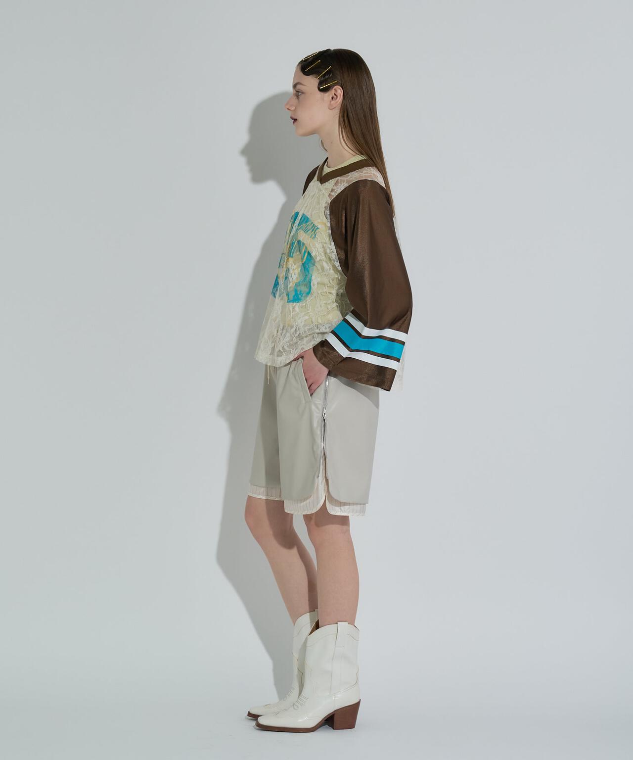 ANNA SUI NYC/アナ スイ エヌワイシー/レザーハーフパンツ