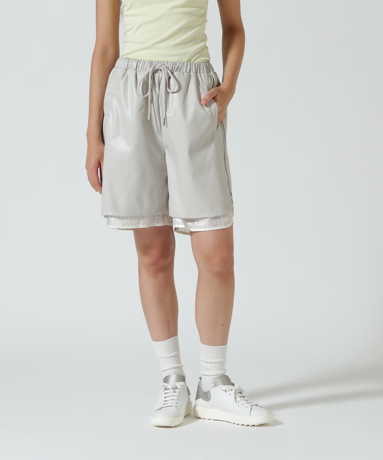 ANNA SUI NYC/アナ スイ エヌワイシー/レザーハーフパンツ