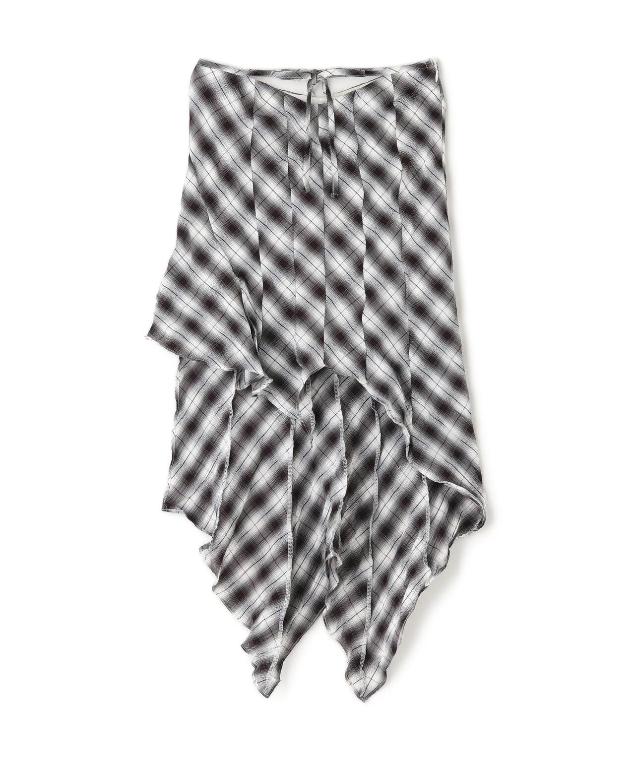 MITSUKI/ミツキ/CHECK ASYMME SKIRT