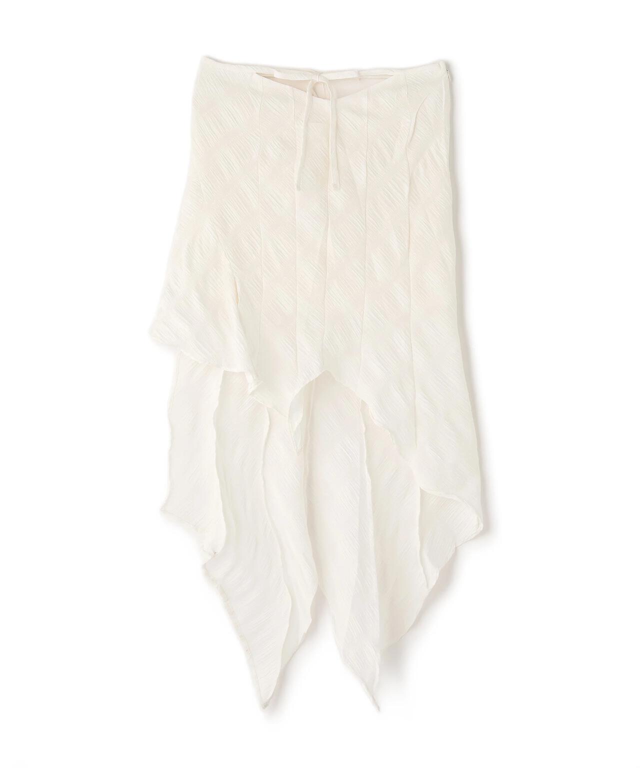 MITSUKI/ミツキ/CHECK ASYMME SKIRT