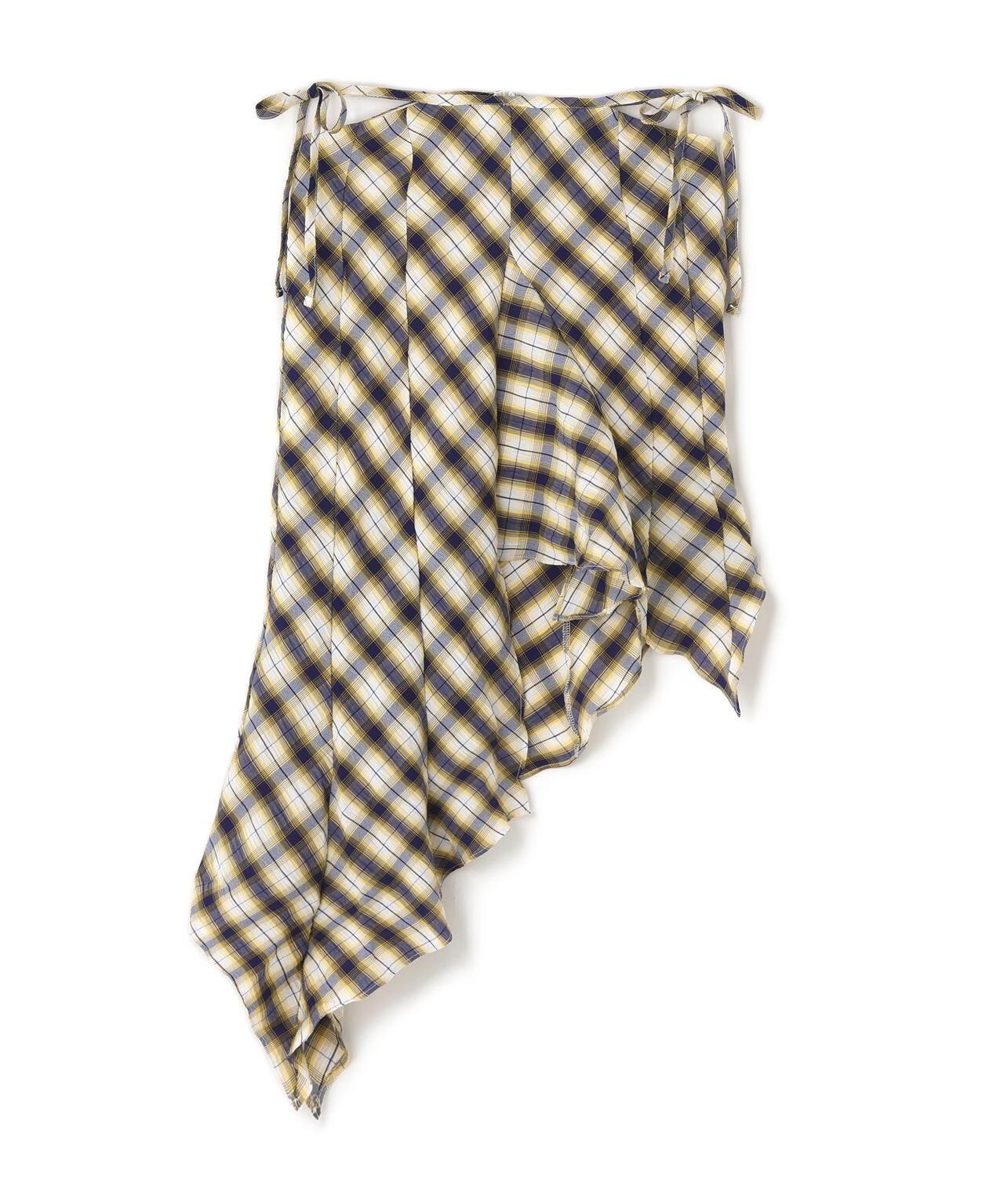 MITSUKI/ミツキ/CHECK ASYMME SKIRT