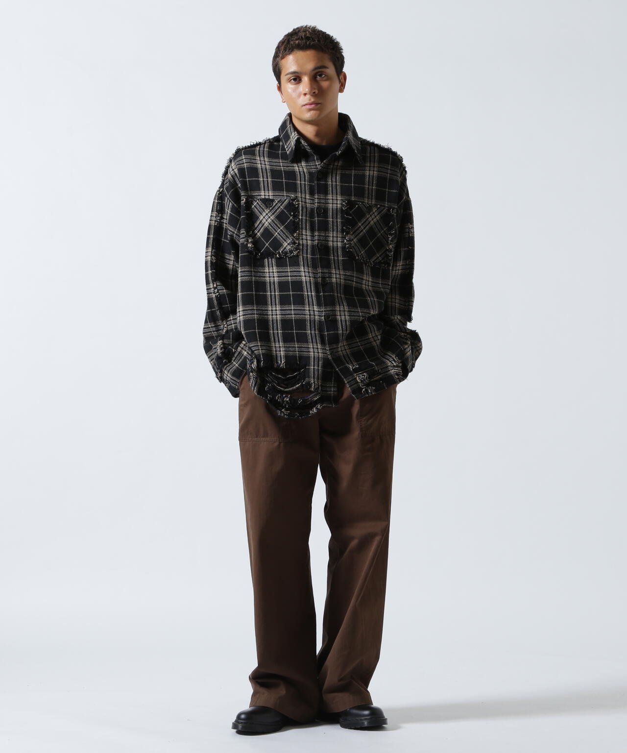 FR(13)NDS/フレンズ/PIGMENT CHECK SHIRT