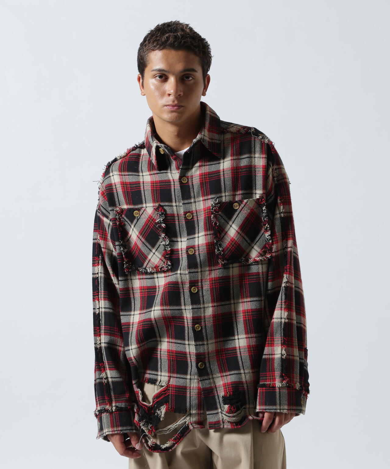 FR(13)NDS/フレンズ/PIGMENT CHECK SHIRT