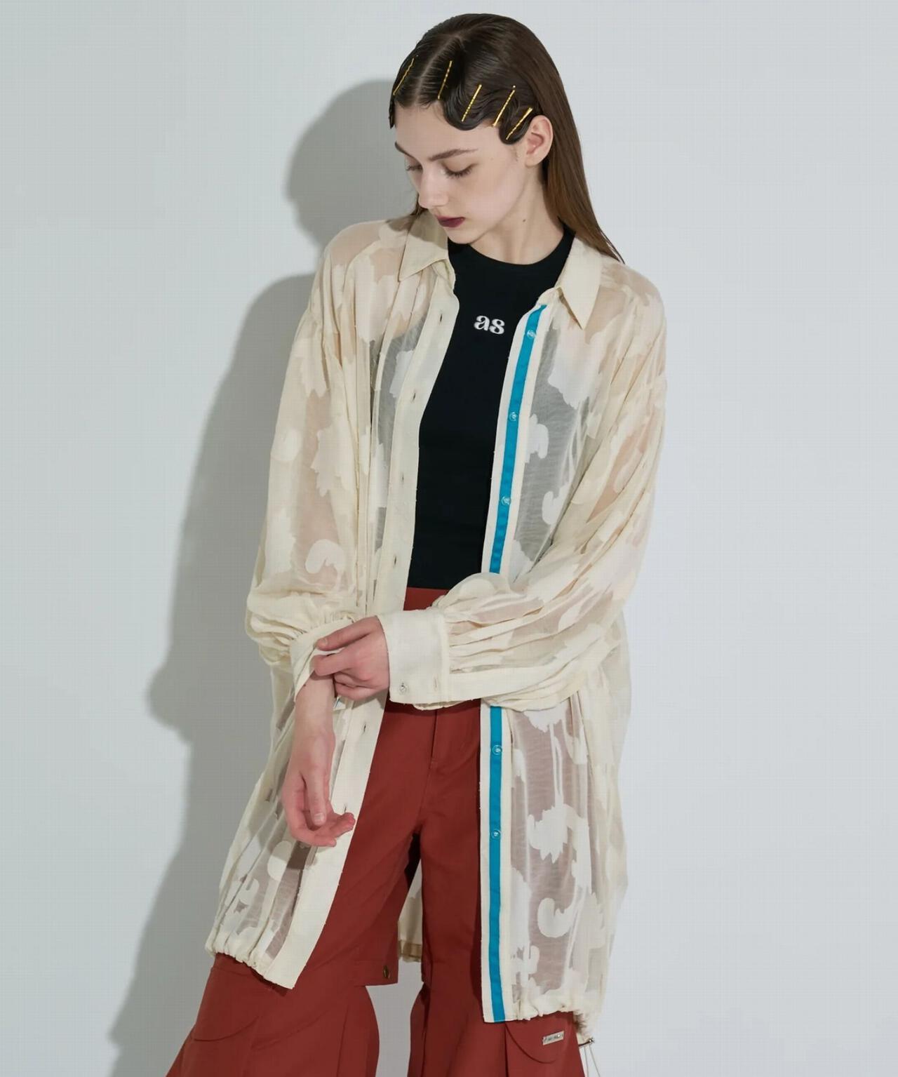 ANNA SUI NYC/アナ スイ エヌワイシー/ジャガード配色シャツ