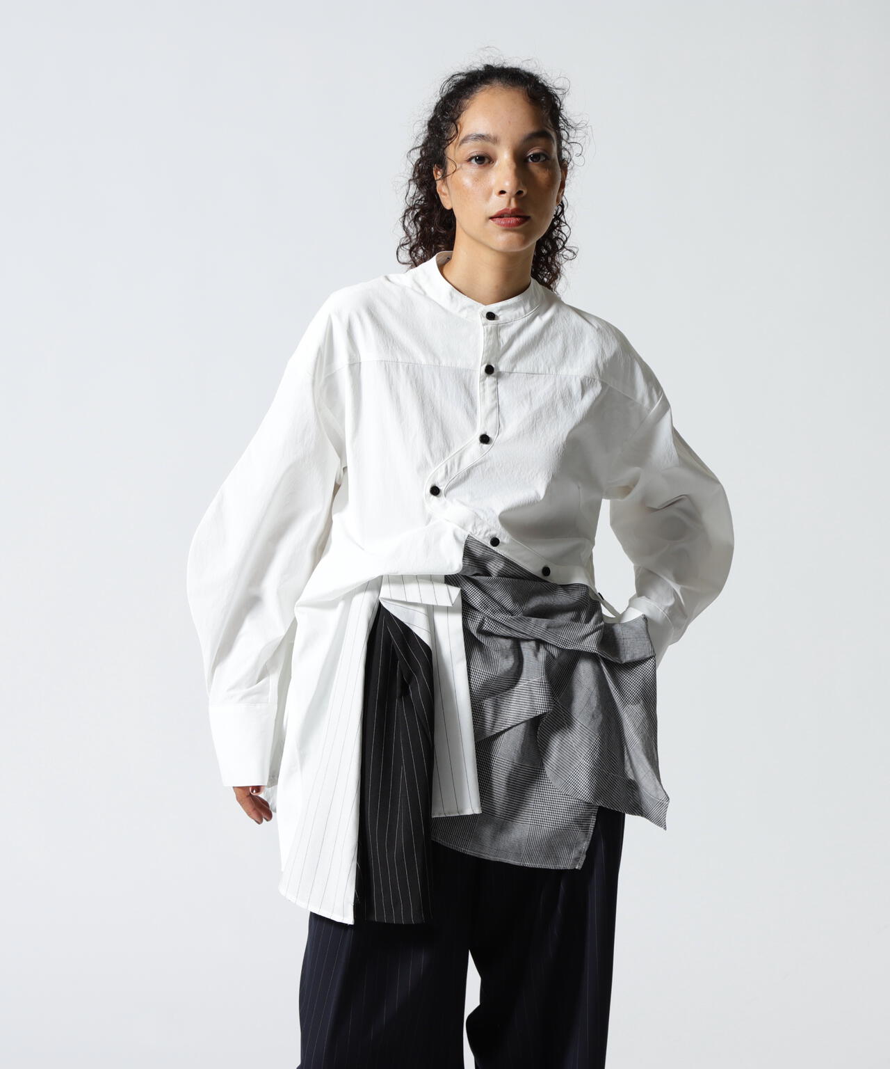 UN3D./アンスリード/PATTERN MIX SHIRT