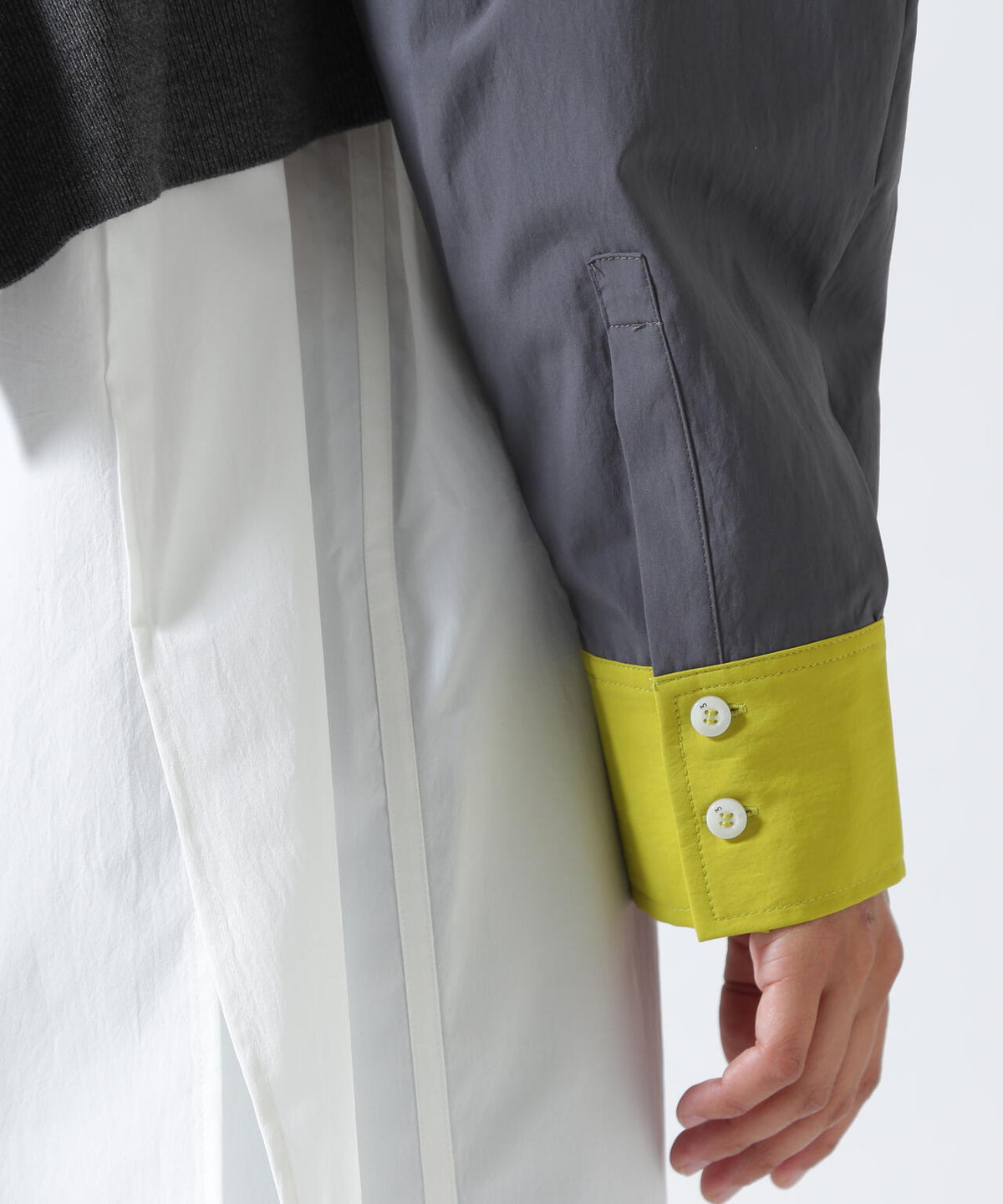 UN3D./アンスリード/KNIT VEST DOCKING SHIRT/ニットベストドッキングシャツ