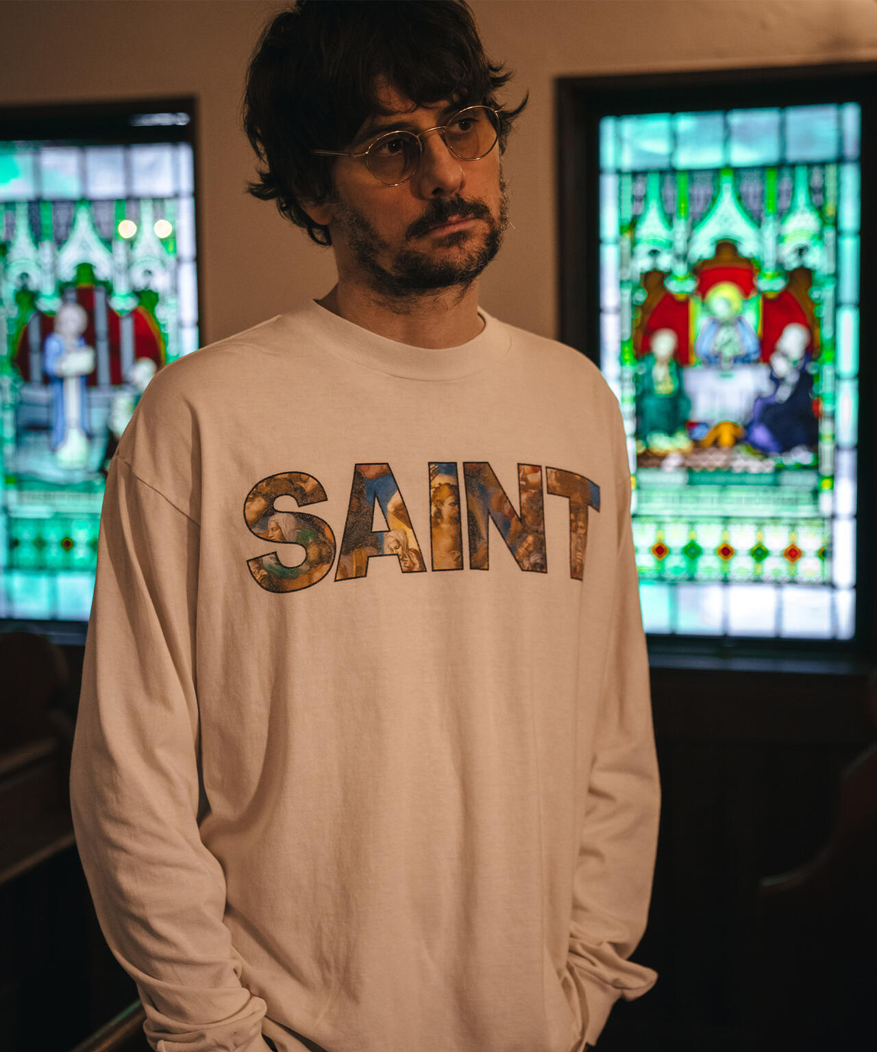 SAINT MICHAEL/セントマイケル/LS TEE/NEW BODY RULES/WHITE