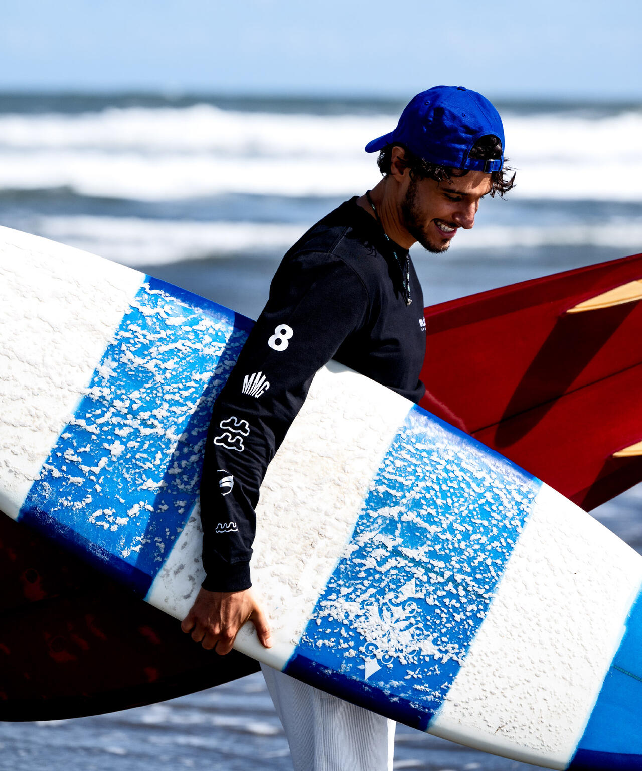 muta MARINE/ムータ マリン/別注Sleeve Print LS Tee