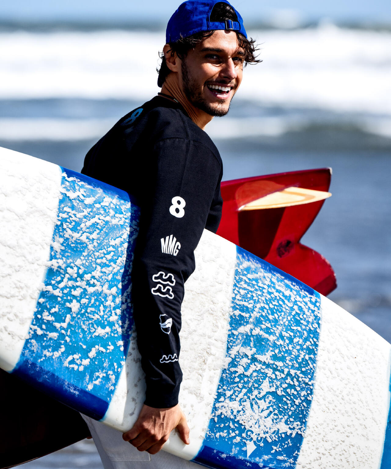 muta MARINE/ムータ マリン/別注Sleeve Print LS Tee