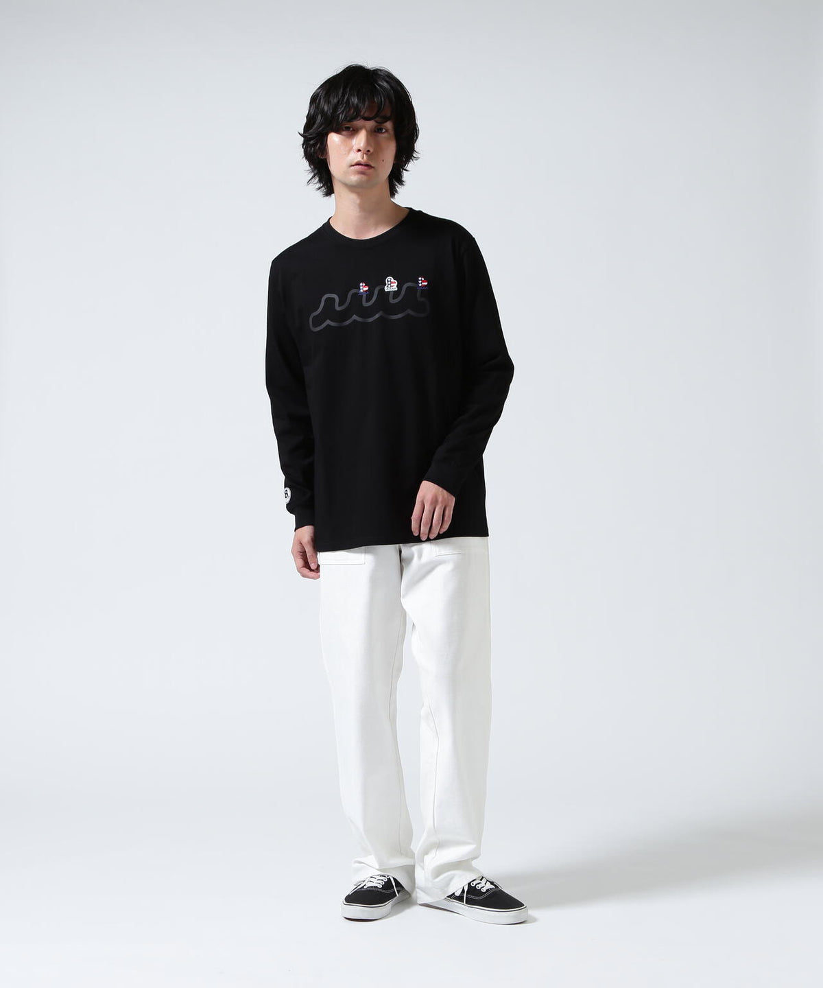 muta MARINE/ムータ マリン/別注 Three America Heart LS TEE