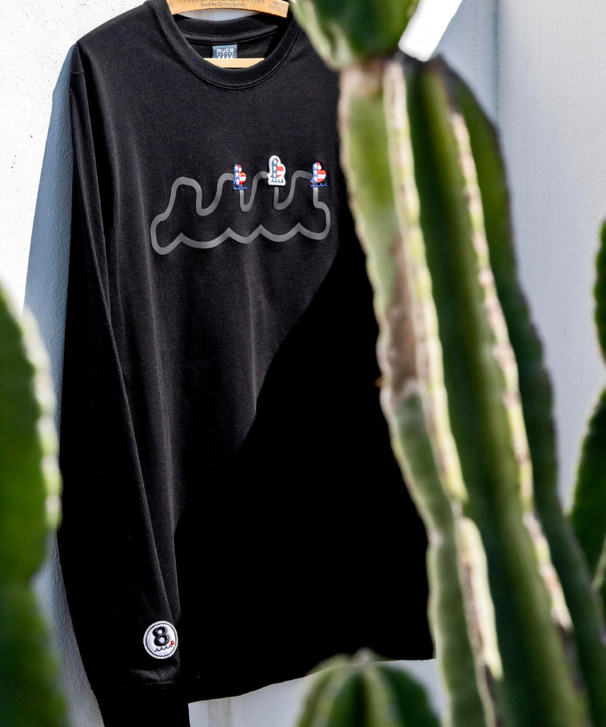 muta MARINE/ムータ マリン/別注 Three America Heart LS TEE