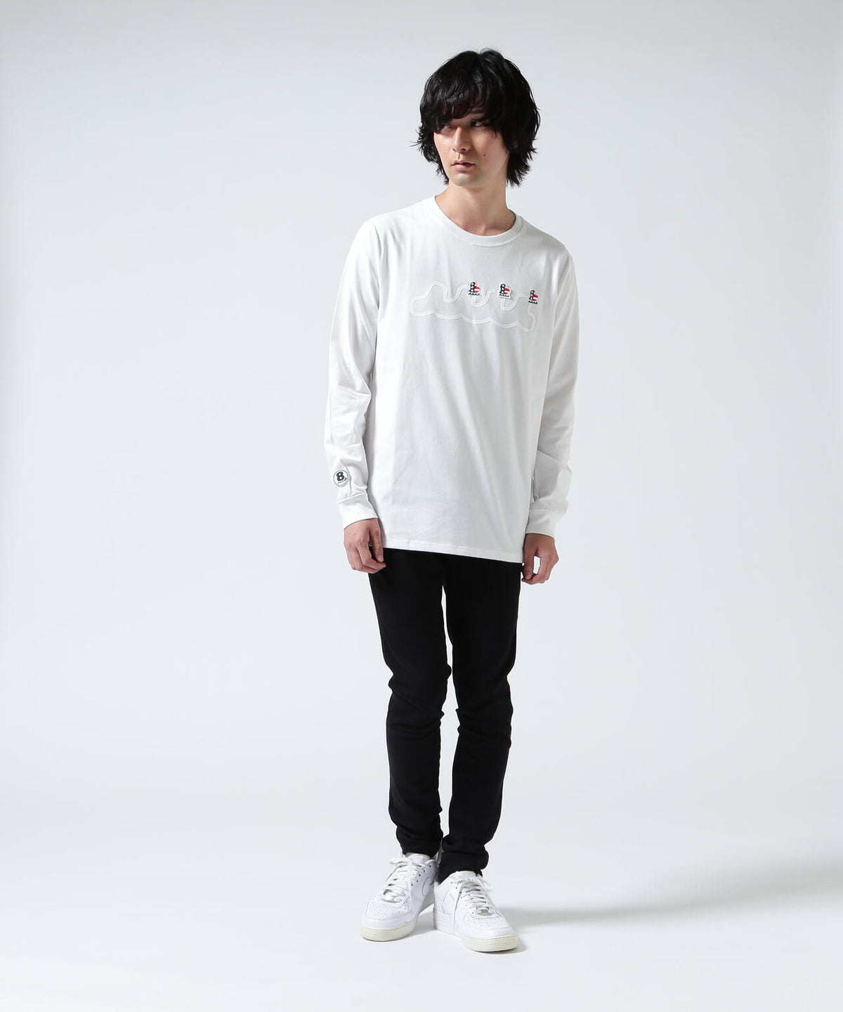 muta MARINE/ムータ マリン/別注 Three America Heart LS TEE