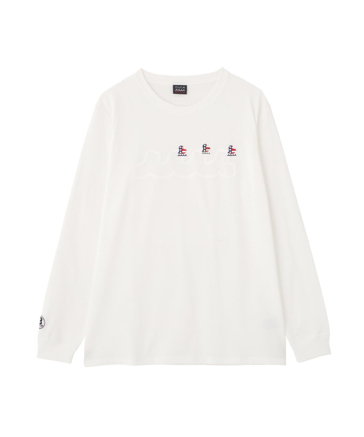 muta MARINE/ムータ マリン/別注 Three America Heart LS TEE