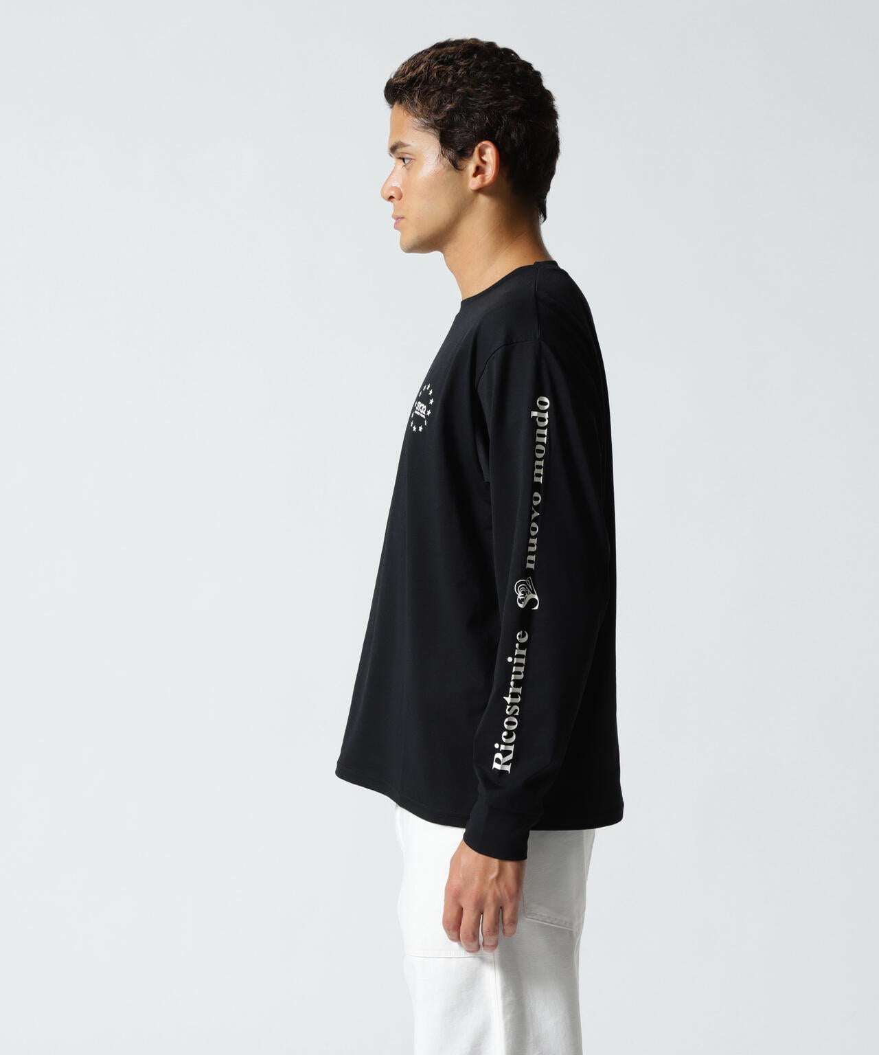 SY32 by SWEET YEARS/SLEEVE MESSAGE L/S TEE