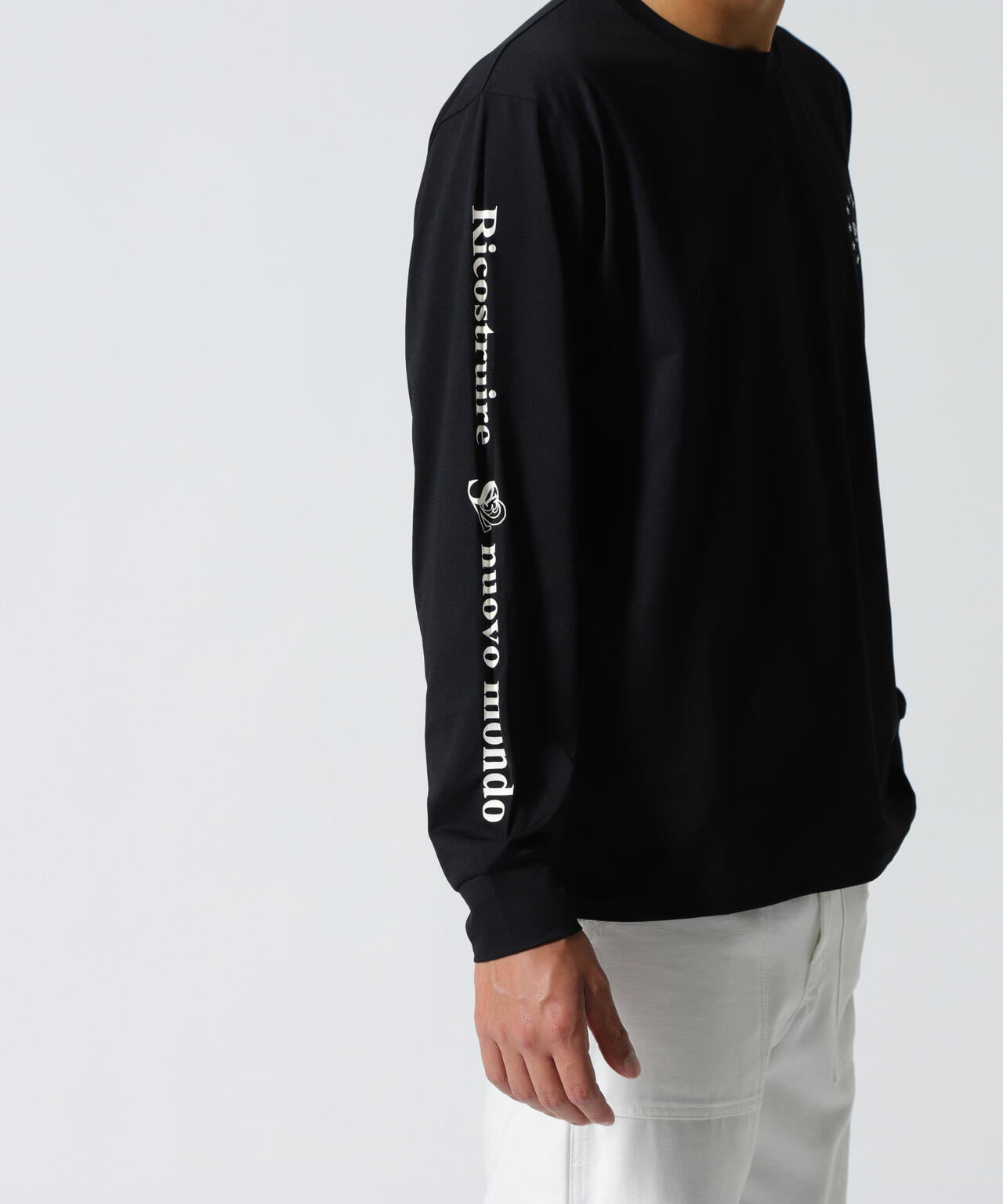 SY32 by SWEET YEARS/SLEEVE MESSAGE L/S TEE