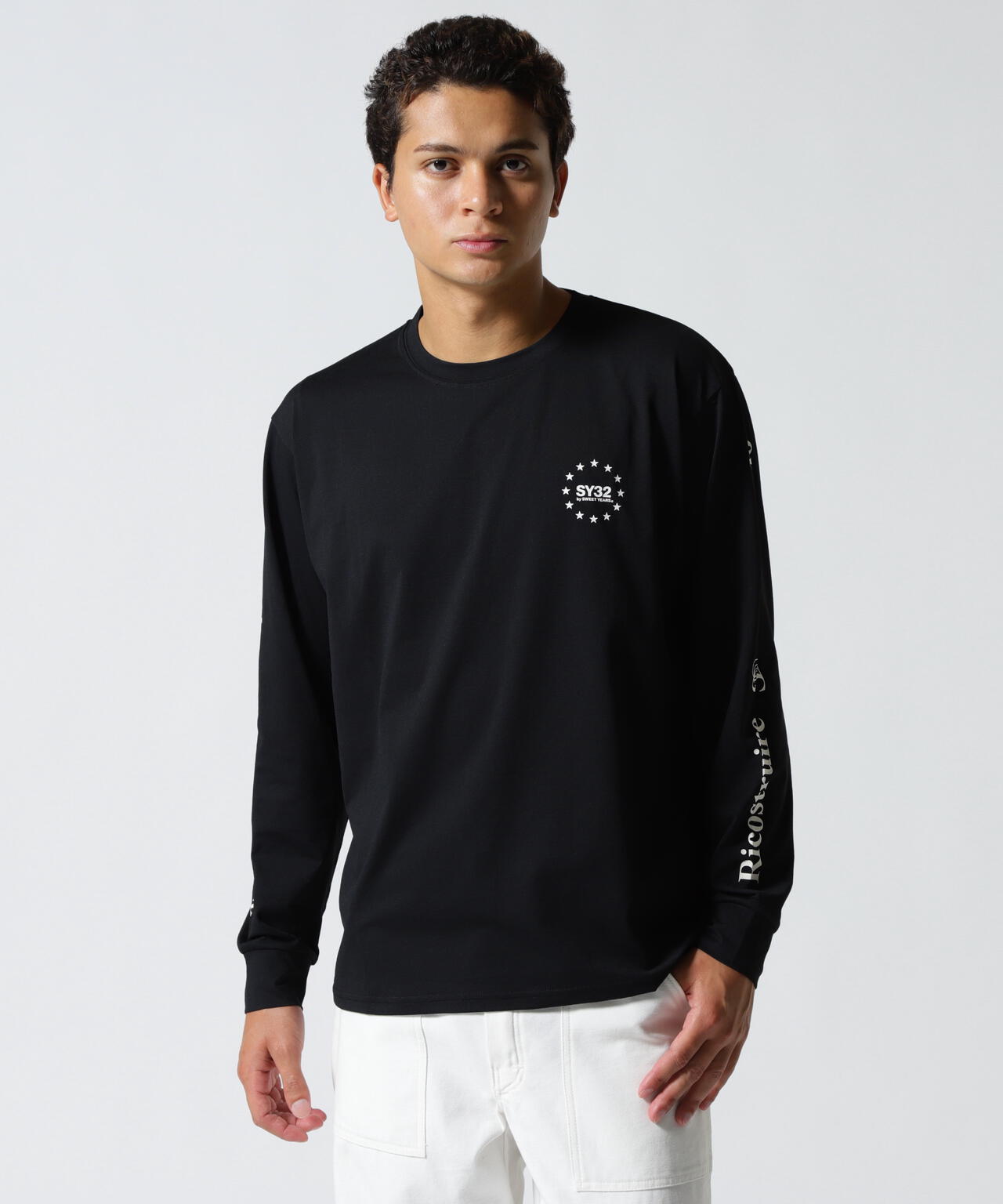 SY32 by SWEET YEARS/SLEEVE MESSAGE L/S TEE