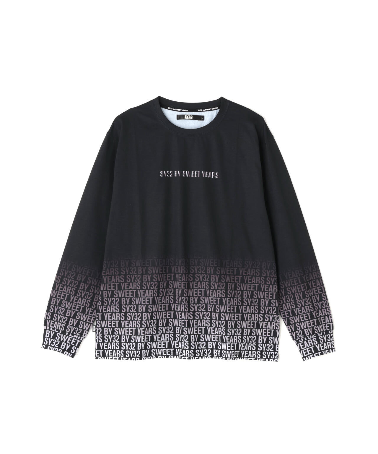 SY32 by SWEET YEARS/GRADATION LOGO L/S TEE