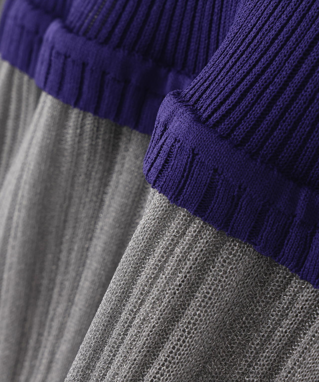 AULA AILA/アウラアイラ/BARE TOP SHEER RIB KNIT