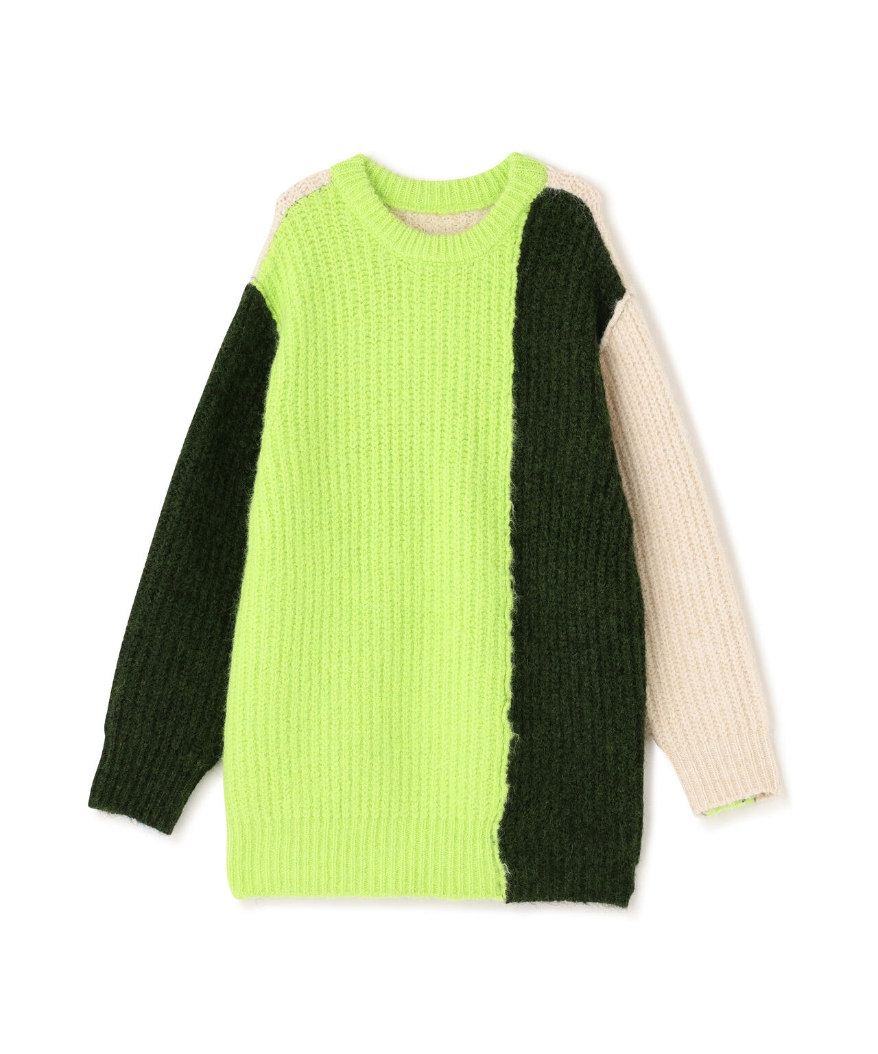 AULA AILA/アウラアイラ/2WAY COLOR BLOCK PULL KNIT