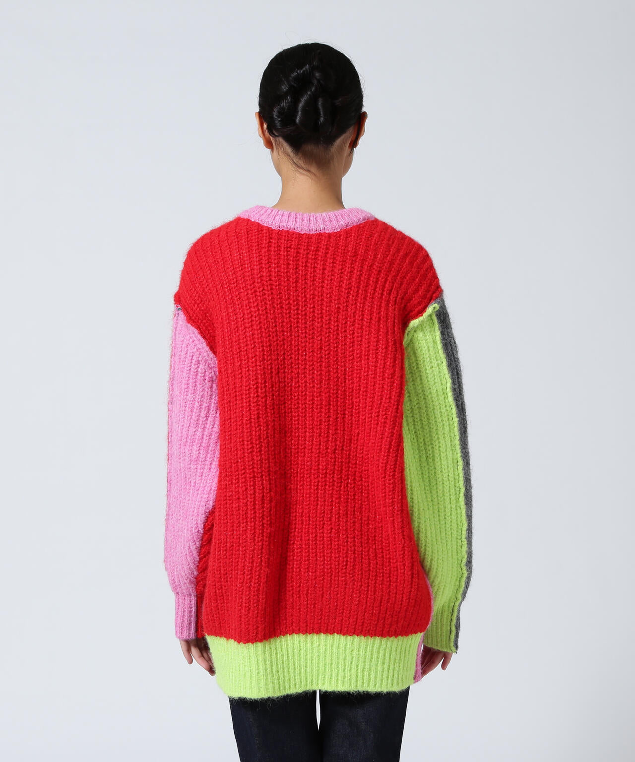 AULA AILA/アウラアイラ/2WAY COLOR BLOCK PULL KNIT