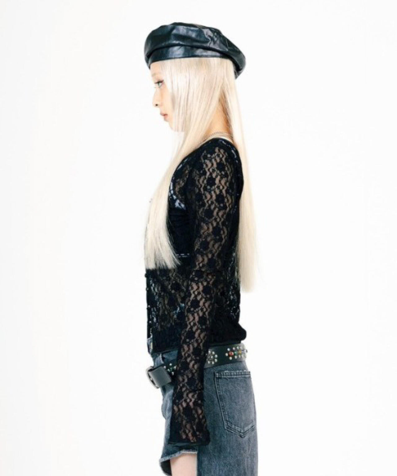 MITSUKI/ミツキ/LACE V NECK TOPS