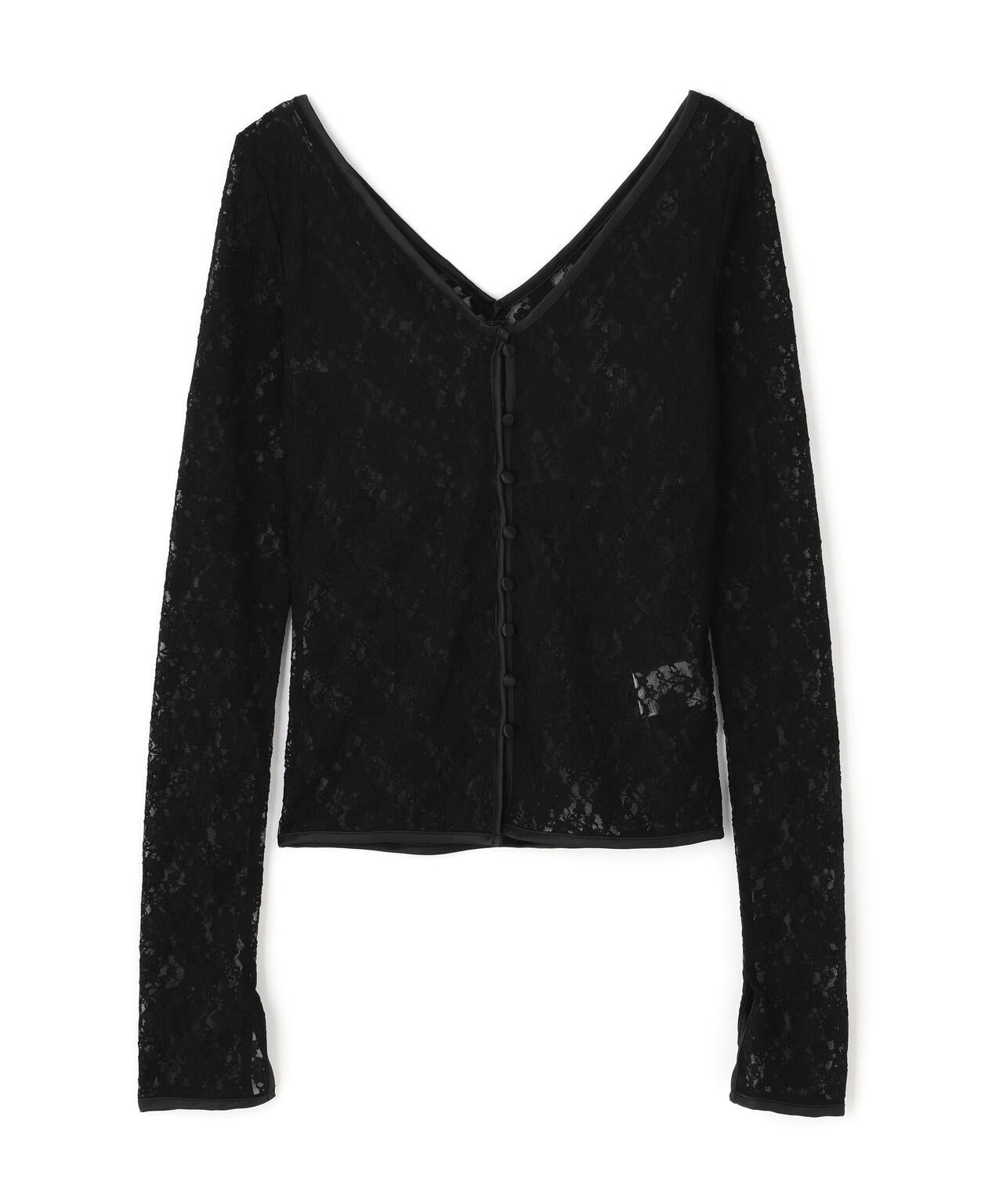 MITSUKI/ミツキ/LACE V NECK TOPS