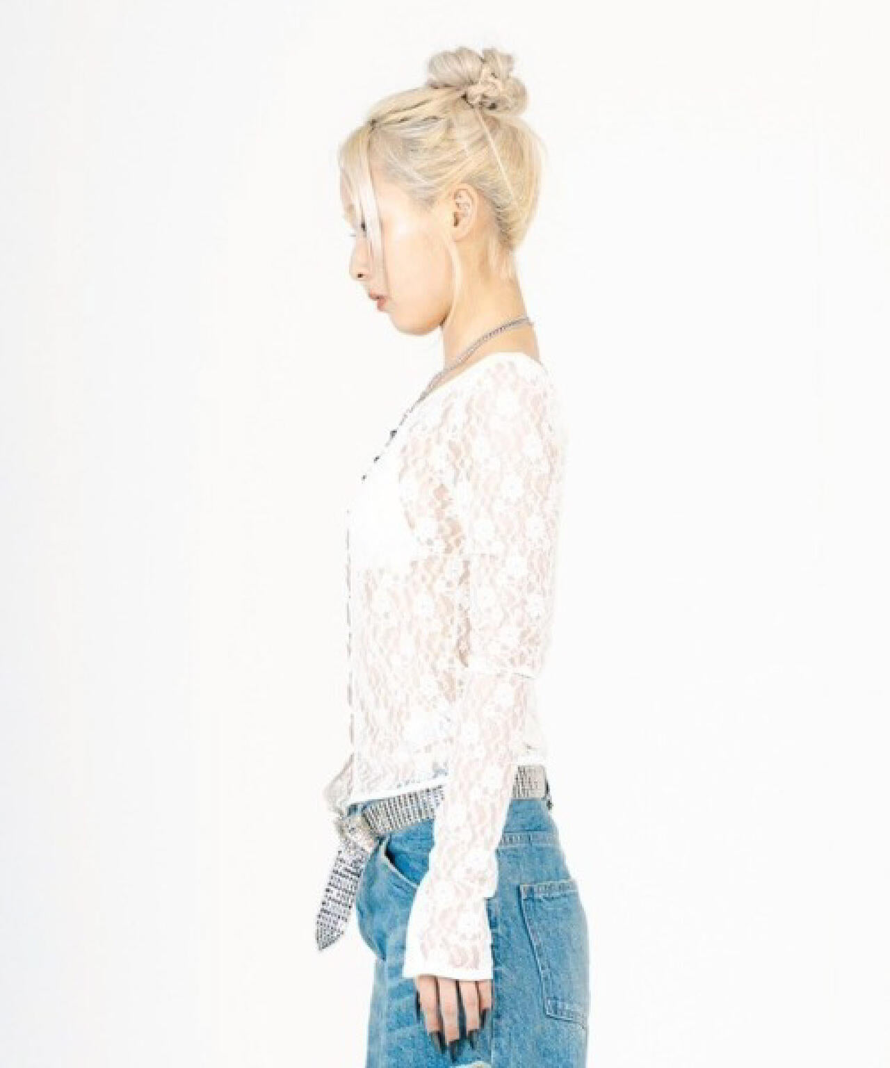 MITSUKI/ミツキ/LACE V NECK TOPS